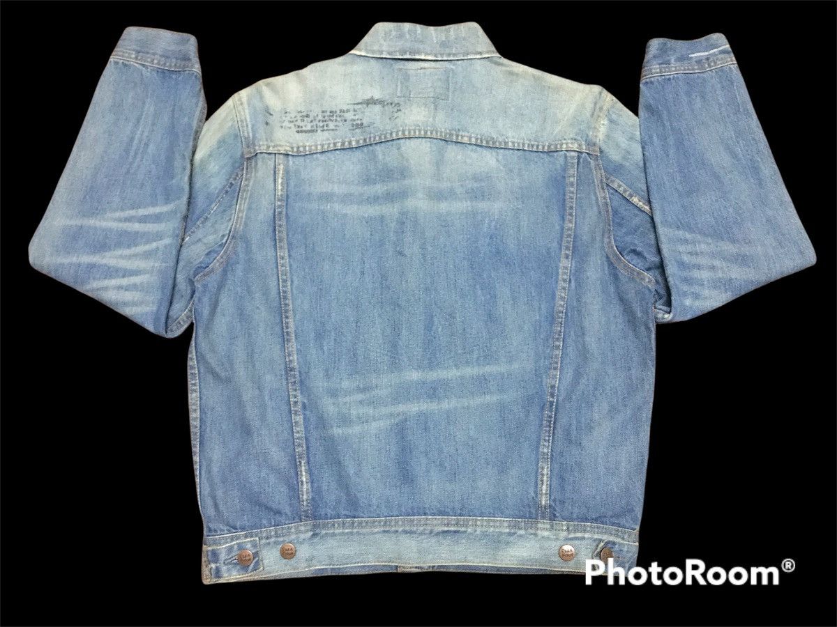 Designer × Japanese Brand EZRA FITCH SELVEDGE PAINTED DISTRESSED DENIM JACKET Size US L / EU 52-54 / 3 - 2 Thumbnail