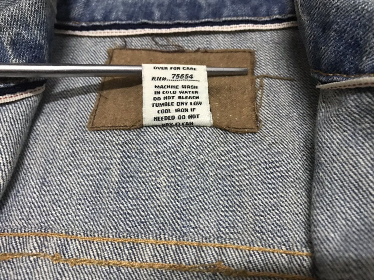 Designer × Japanese Brand EZRA FITCH SELVEDGE PAINTED DISTRESSED DENIM JACKET Size US L / EU 52-54 / 3 - 17 Thumbnail