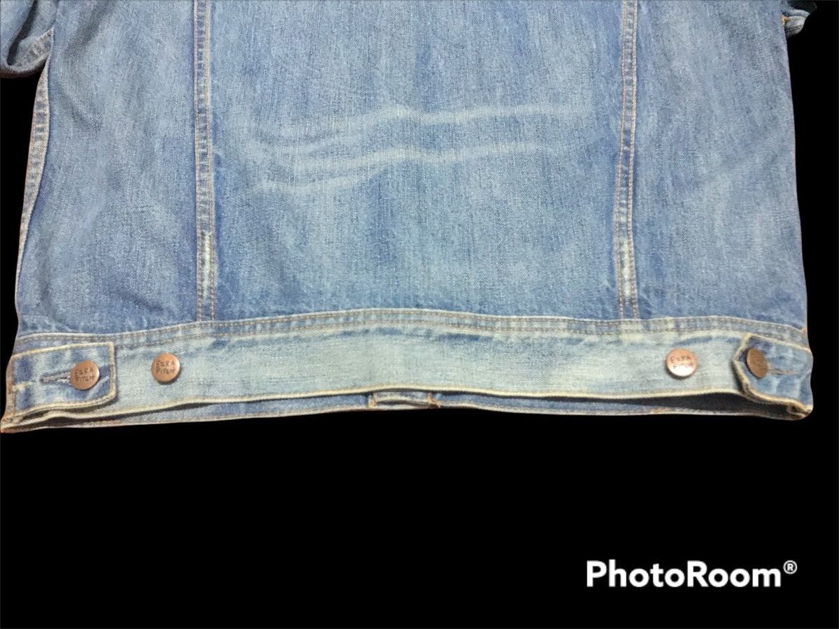 Designer × Japanese Brand EZRA FITCH SELVEDGE PAINTED DISTRESSED DENIM JACKET Size US L / EU 52-54 / 3 - 6 Thumbnail