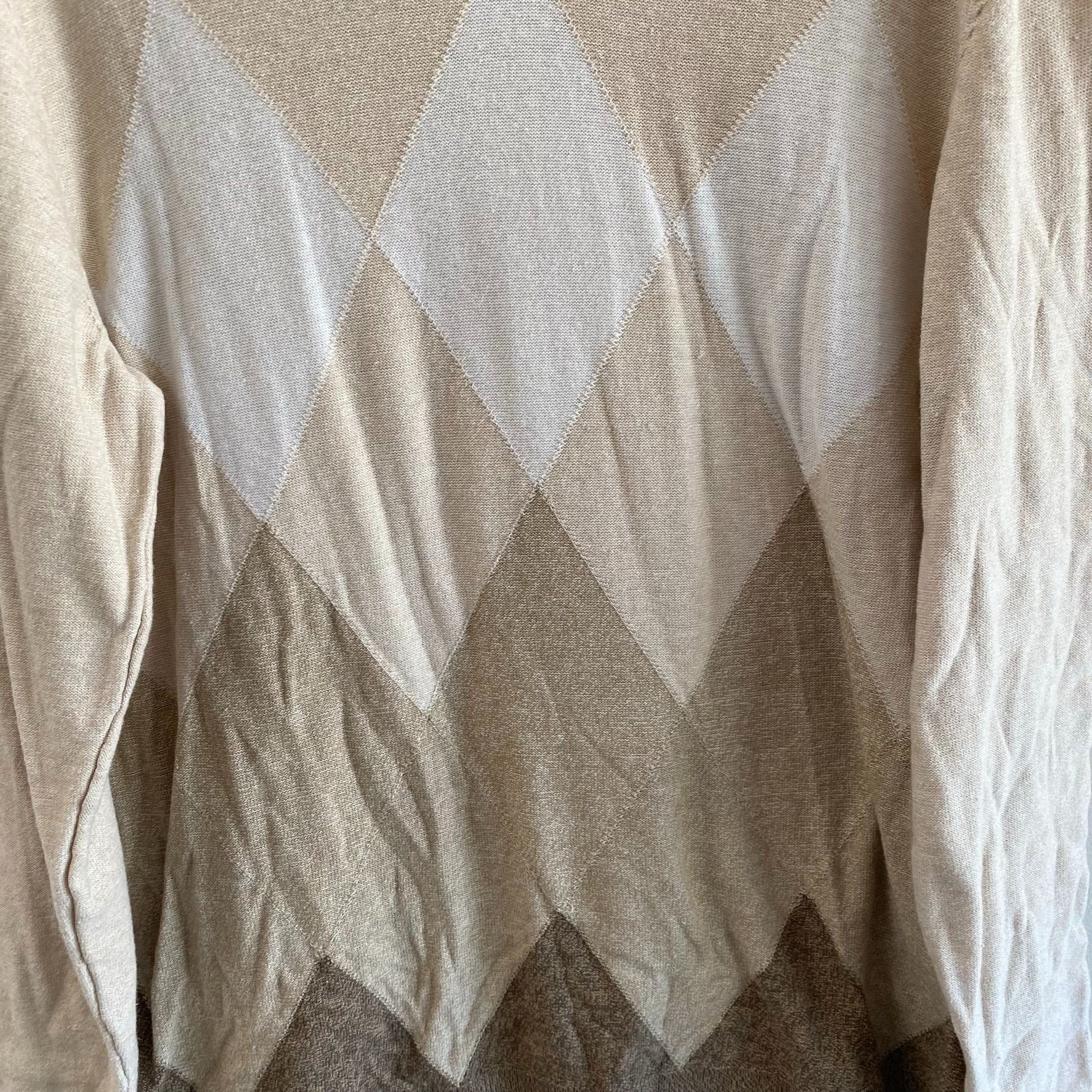 Joseph Abboud Jospeh Abboud Argyle Diamond Sweater Size US M / EU 48-50 / 2 - 2 Thumbnail