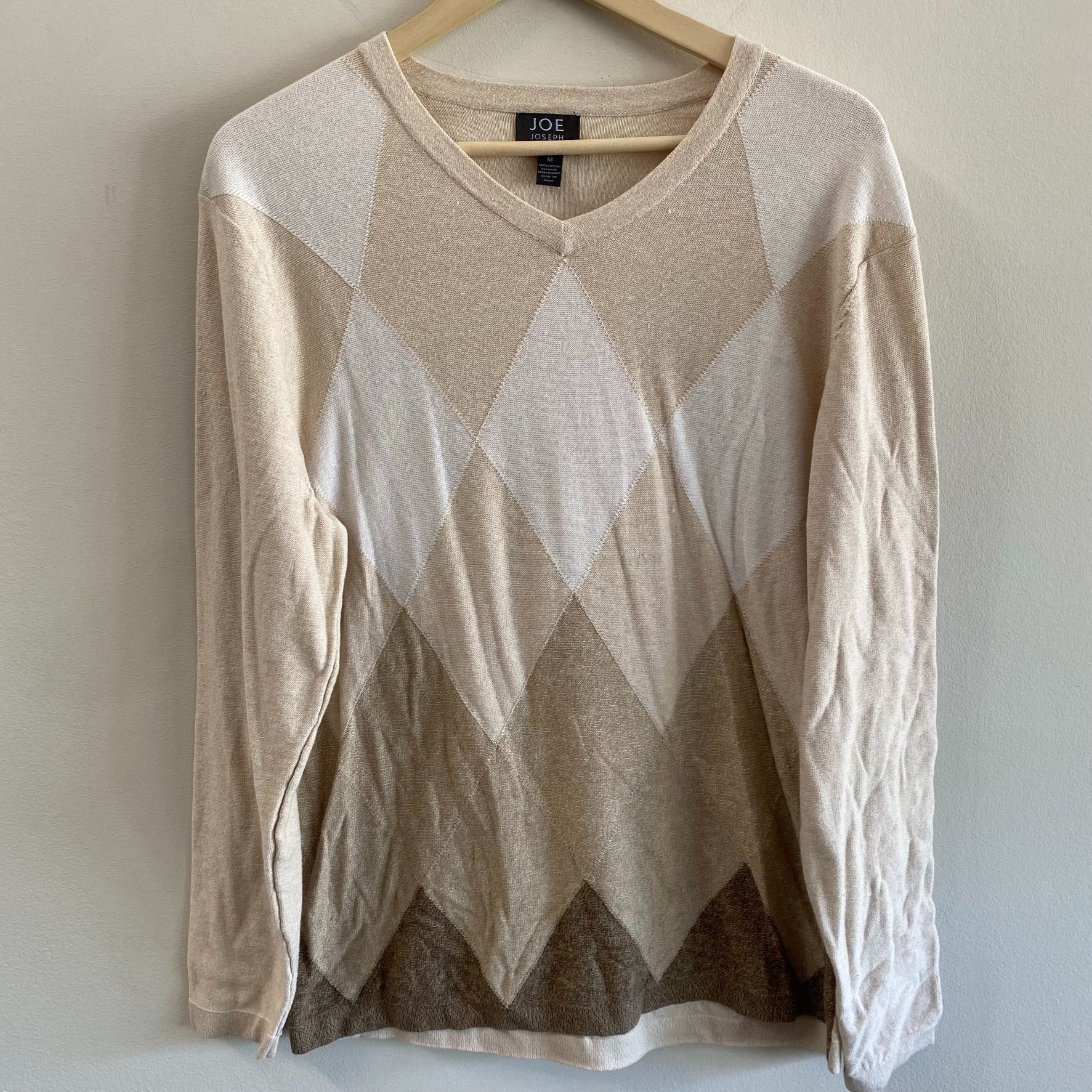 Joseph Abboud Jospeh Abboud Argyle Diamond Sweater Size US M / EU 48-50 / 2 - 1 Thumbnail
