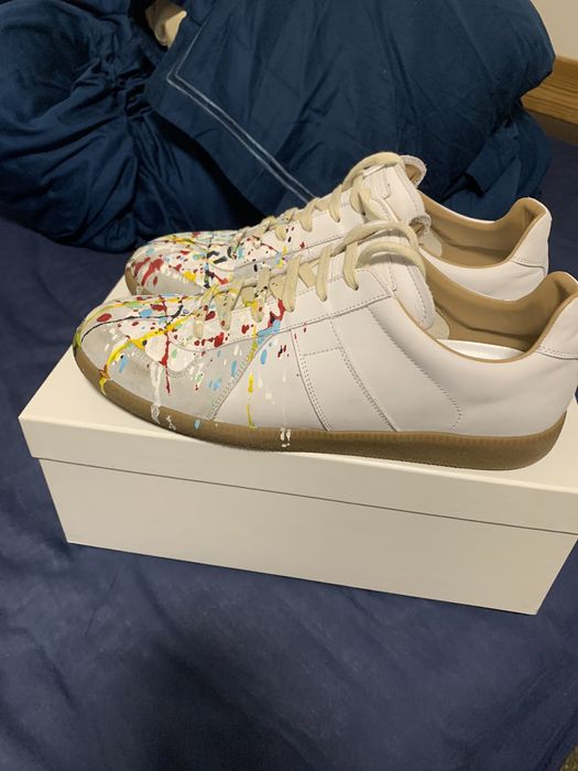 Maison Margiela Maison Margiela Paint Splatter GATs | Grailed