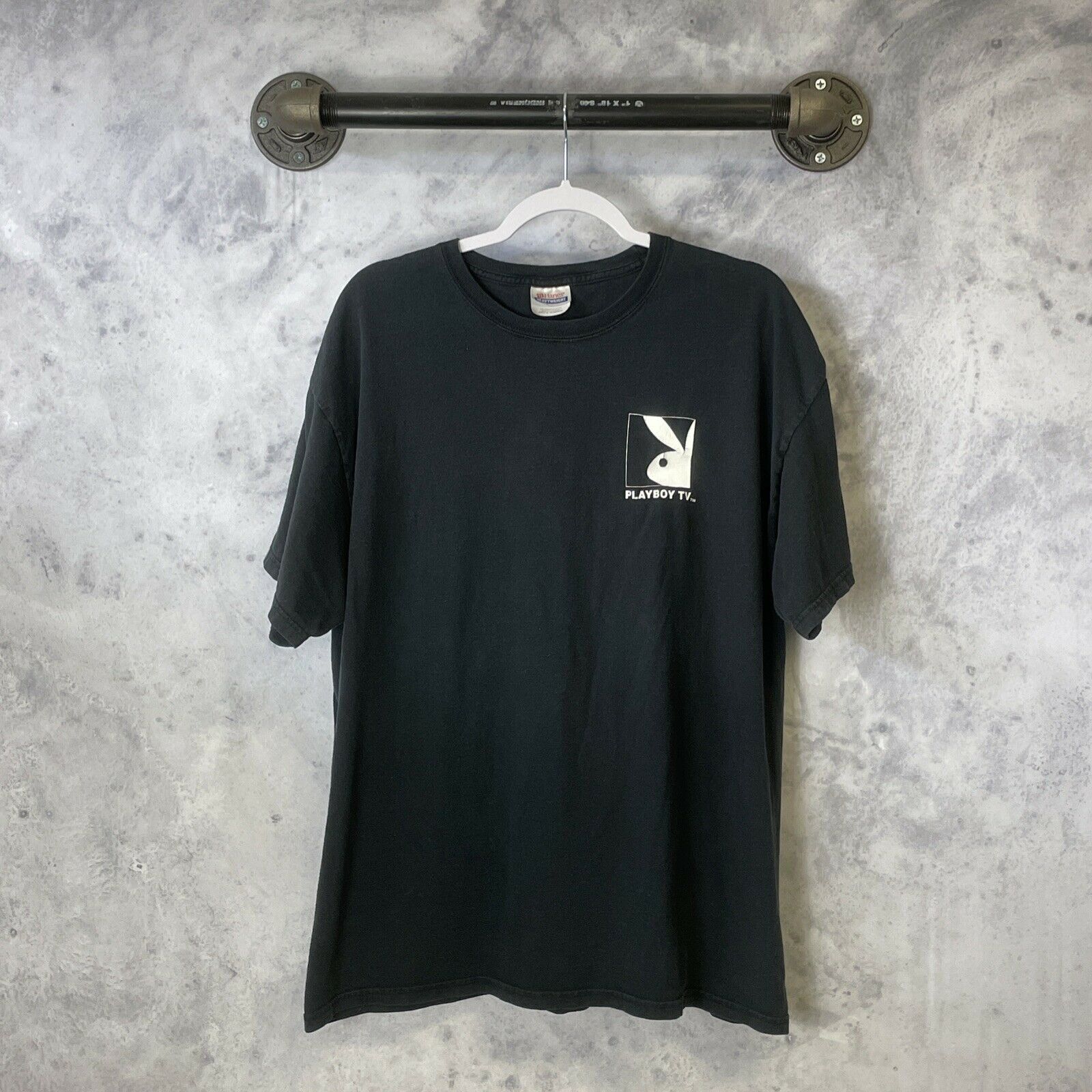 Hanes Playboy TV T Shirt Black Cotton Hanes XL | Grailed