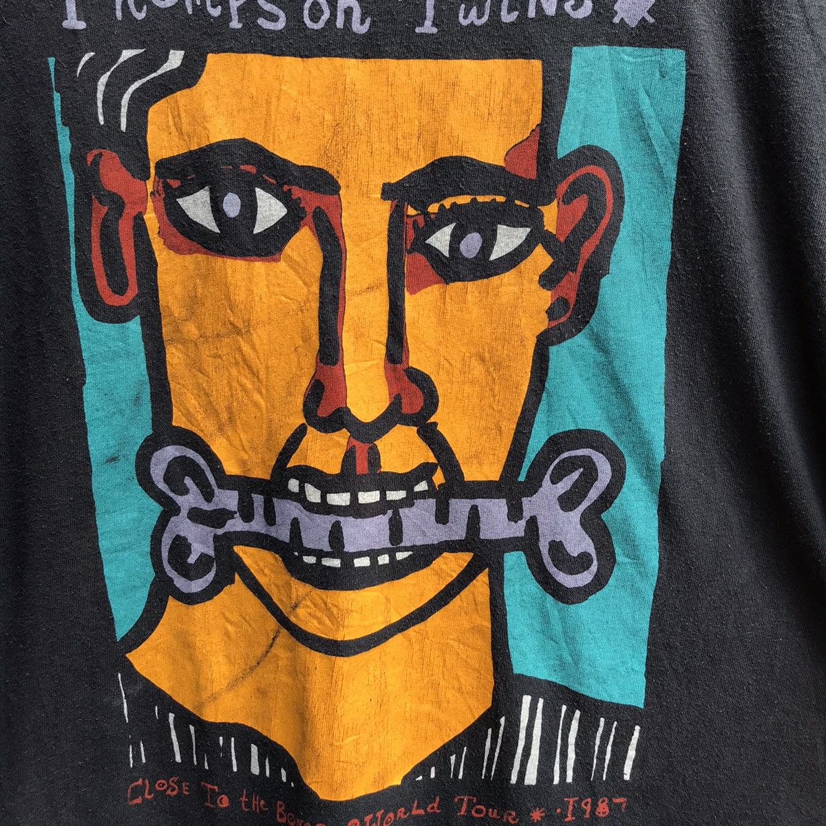 Band Tees Vintage 80s THOMPSON TWINS band tee post punk new wave Size US L / EU 52-54 / 3 - 3 Thumbnail
