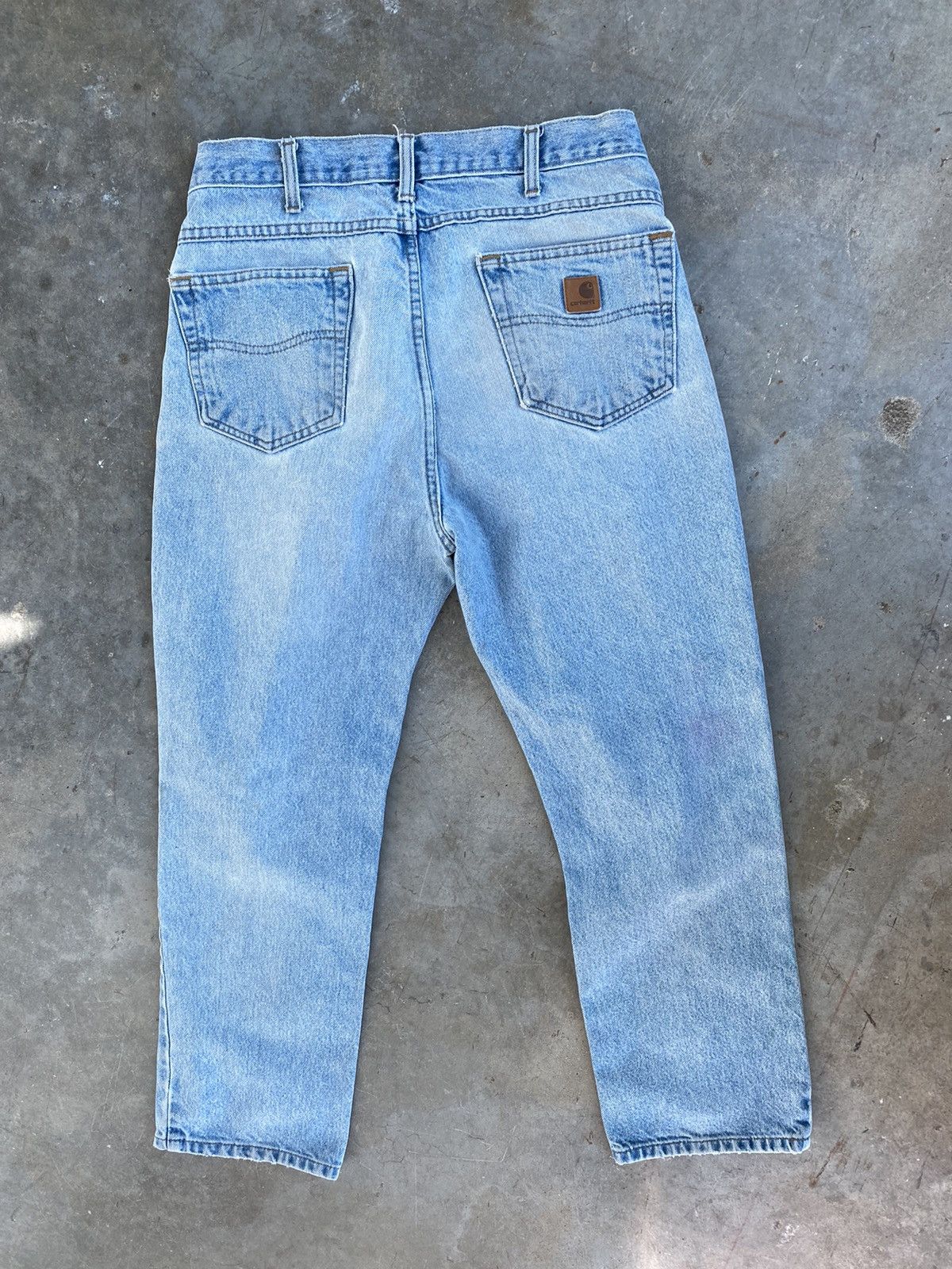 Carhartt Carhartt Distressed + Worn Denim Jeans Sz. 36 Patch Paint Size US 36 / EU 52 - 3 Thumbnail
