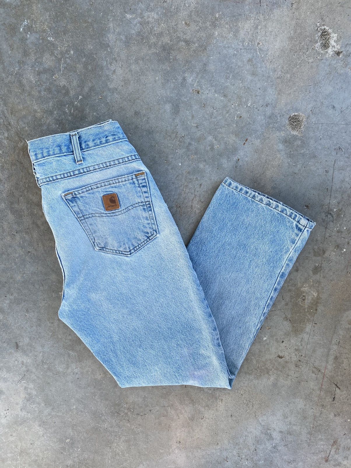 Carhartt Carhartt Distressed + Worn Denim Jeans Sz. 36 Patch Paint Size US 36 / EU 52 - 5 Thumbnail