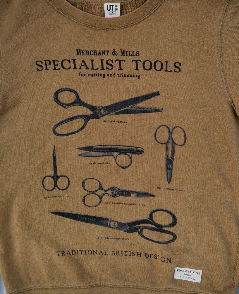 Japanese Brand × Uniqlo Vtg Uniqlo: Merchant & Mills Specialist Tools Sweatshirt Size US M / EU 48-50 / 2 - 2 Thumbnail