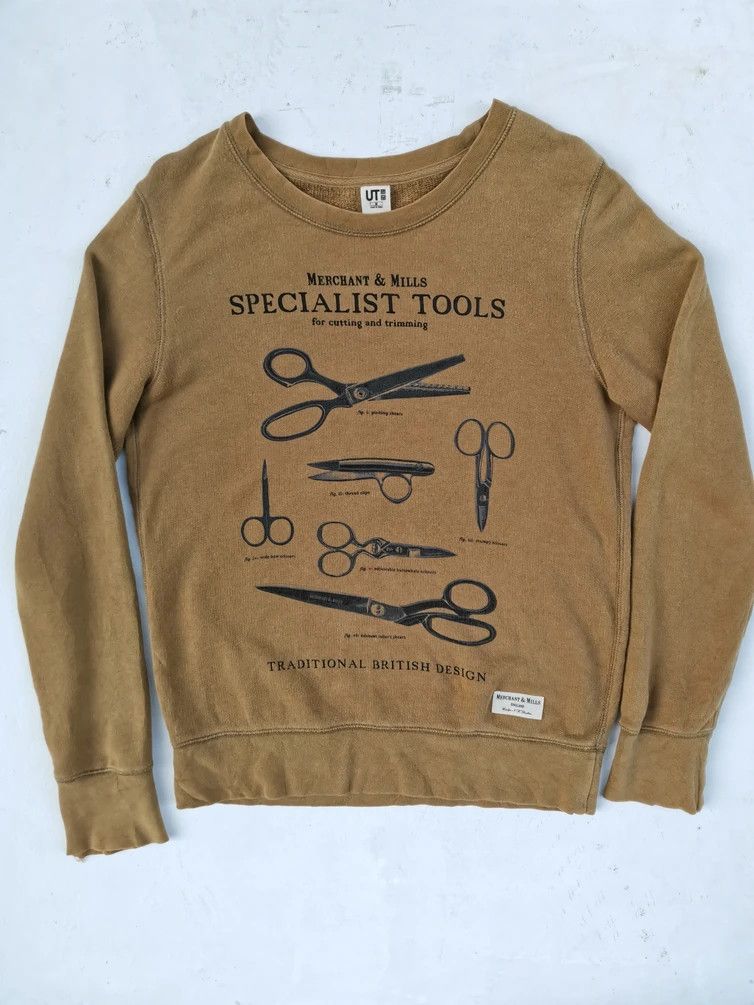 Japanese Brand × Uniqlo Vtg Uniqlo: Merchant & Mills Specialist Tools Sweatshirt Size US M / EU 48-50 / 2 - 1 Thumbnail