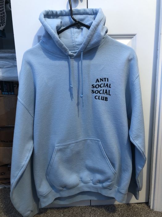 Baby blue anti social social club hot sale