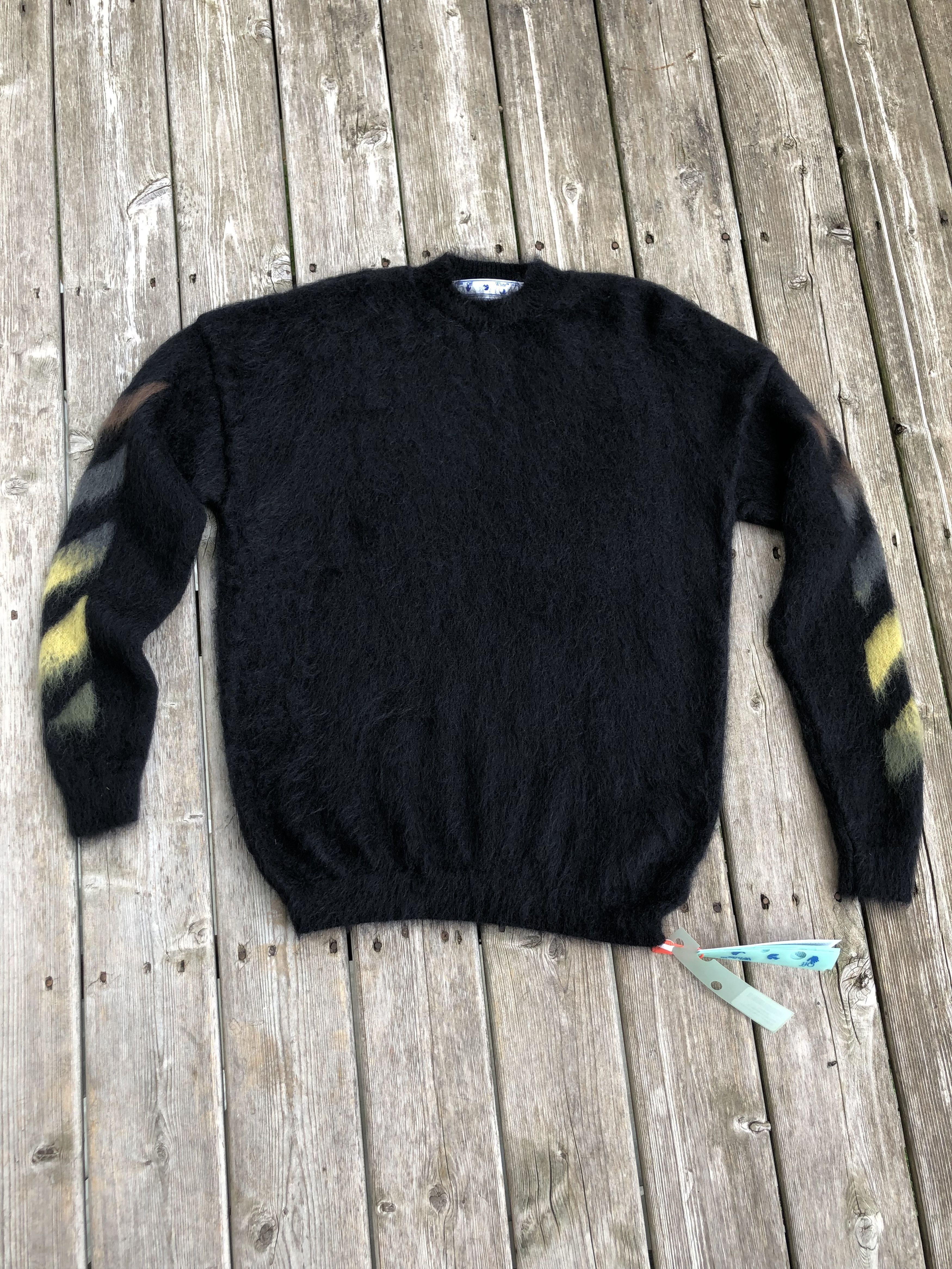Off-White Off White Brushed Diag Arrows Mohair Sweater Size US L / EU 52-54 / 3 - 4 Thumbnail