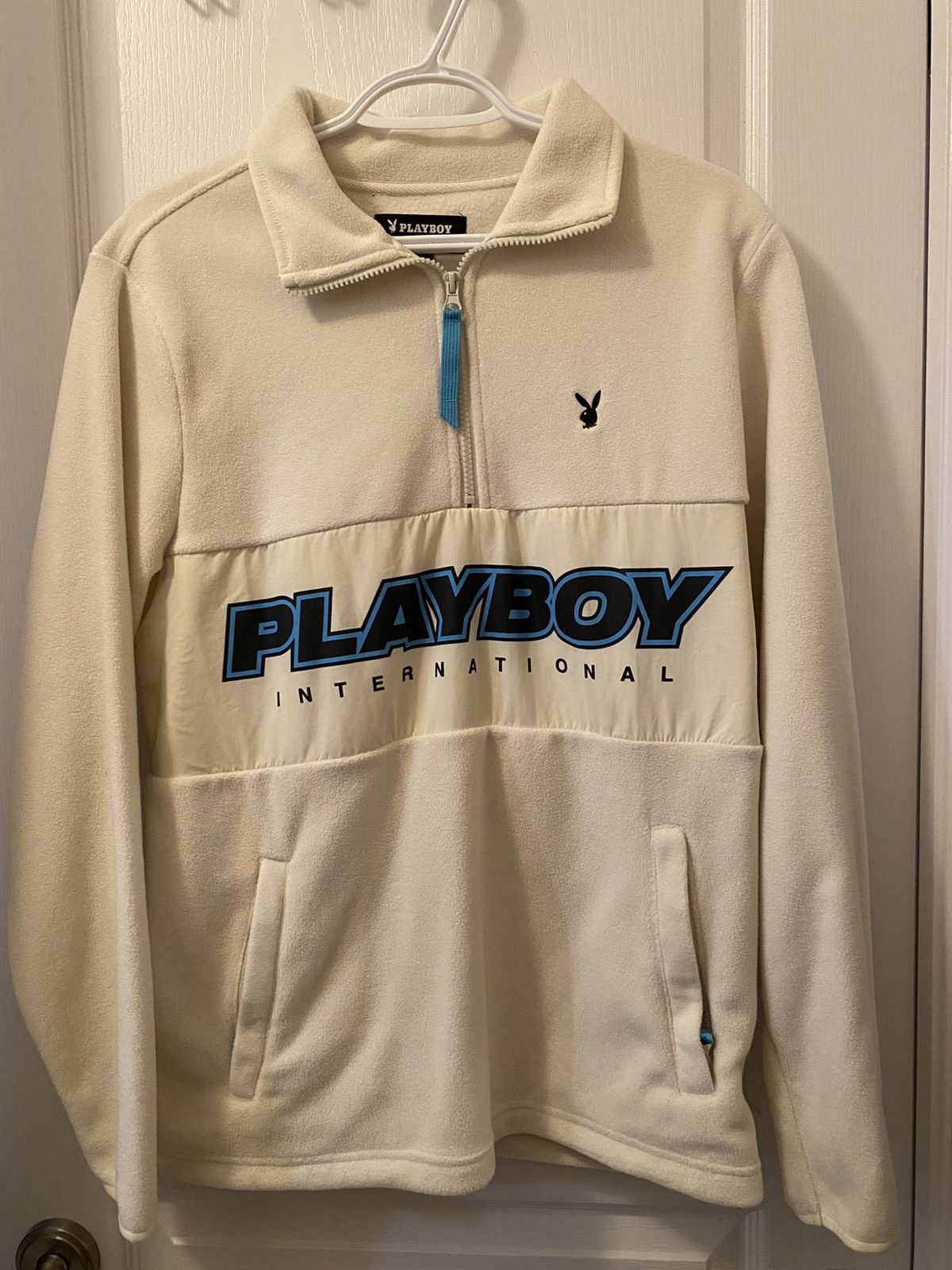 Playboy Fleece Half Zip Sweater Size US S / EU 44-46 / 1 - 1 Thumbnail