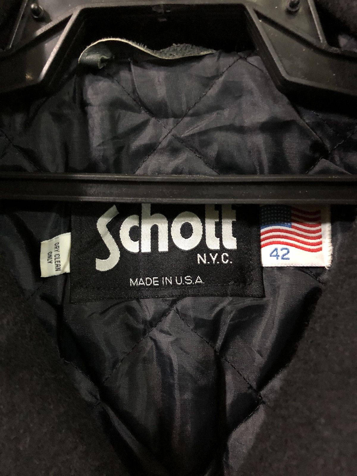 Schott × Vintage Vintage Schott Button Up Wool Jacket Size US L / EU 52-54 / 3 - 3 Thumbnail