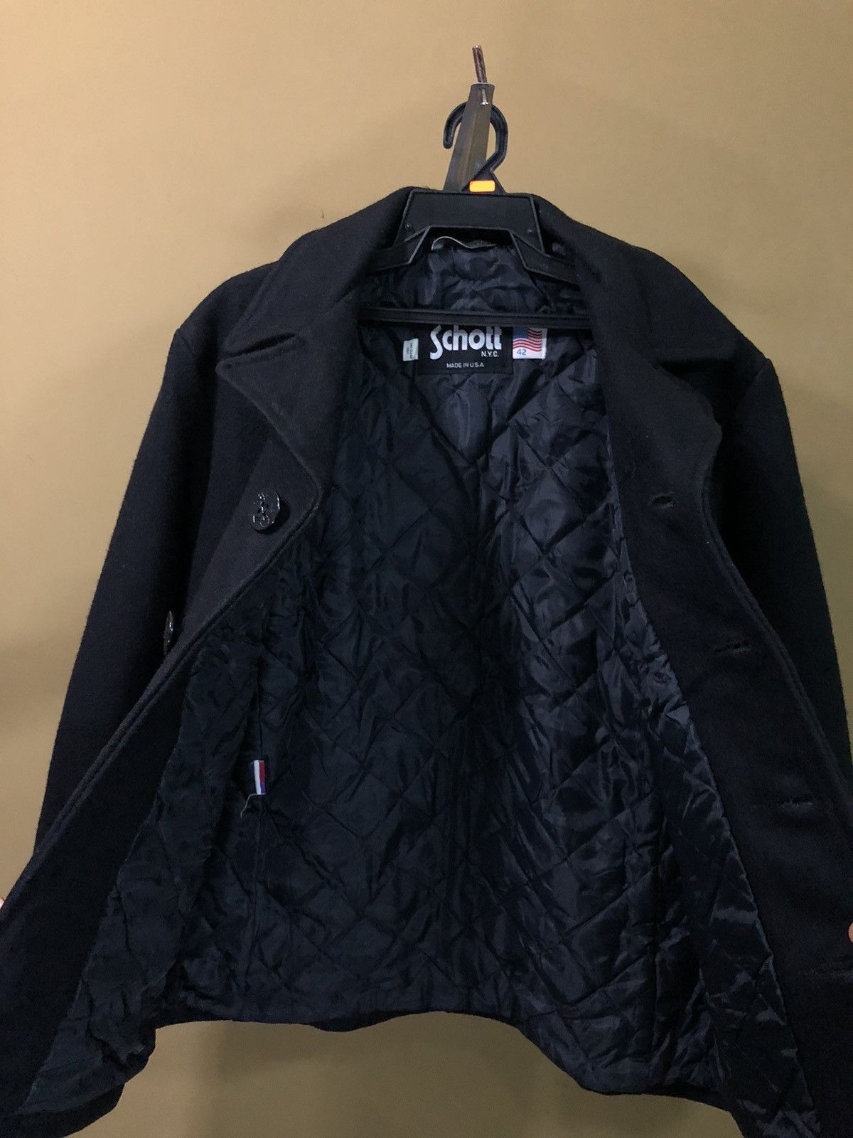 Schott × Vintage Vintage Schott Button Up Wool Jacket Size US L / EU 52-54 / 3 - 4 Thumbnail