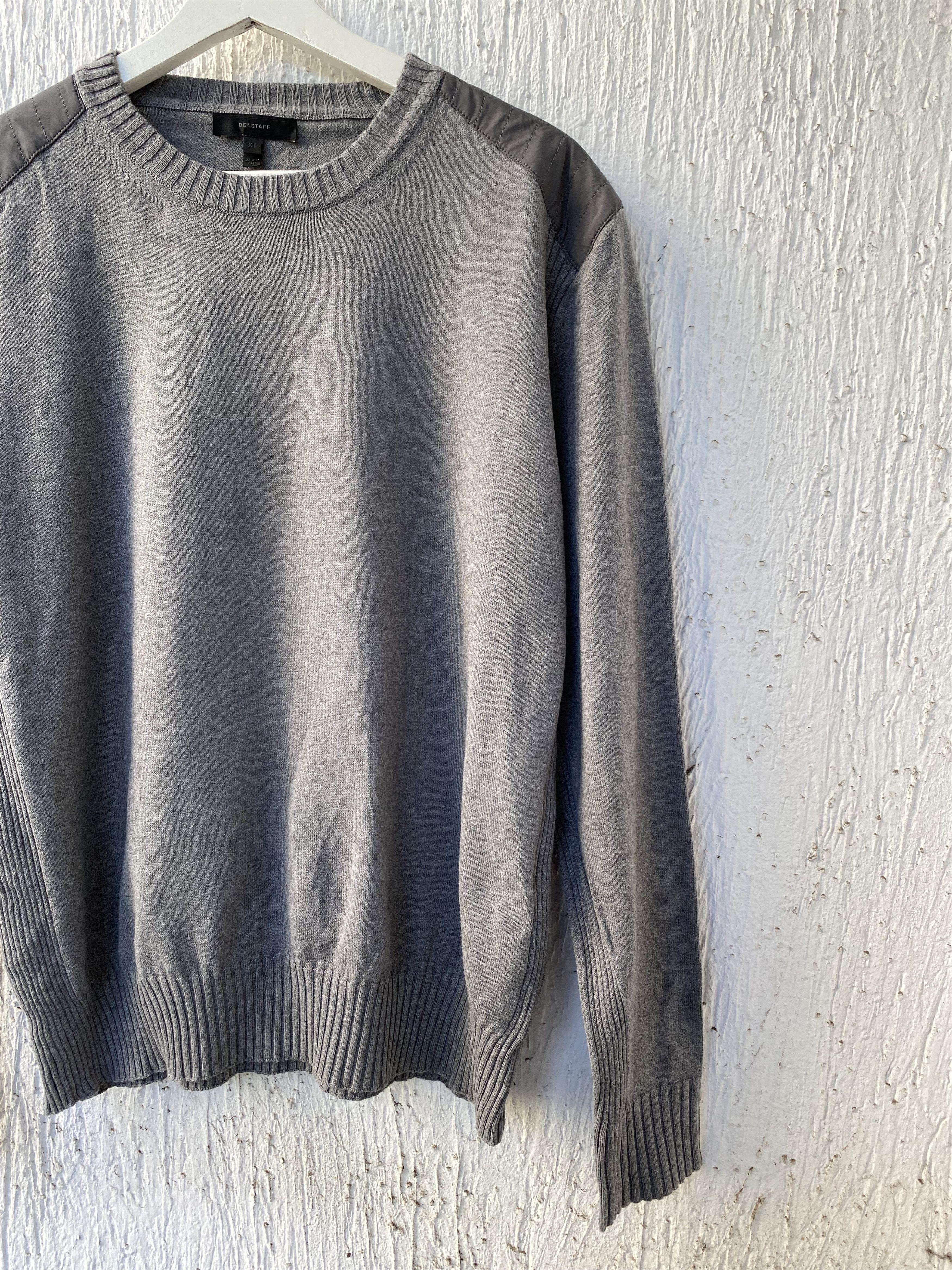 Belstaff 'Ridgewell' Cotton Crewneck Sweater Size US XL / EU 56 / 4 - 2 Thumbnail
