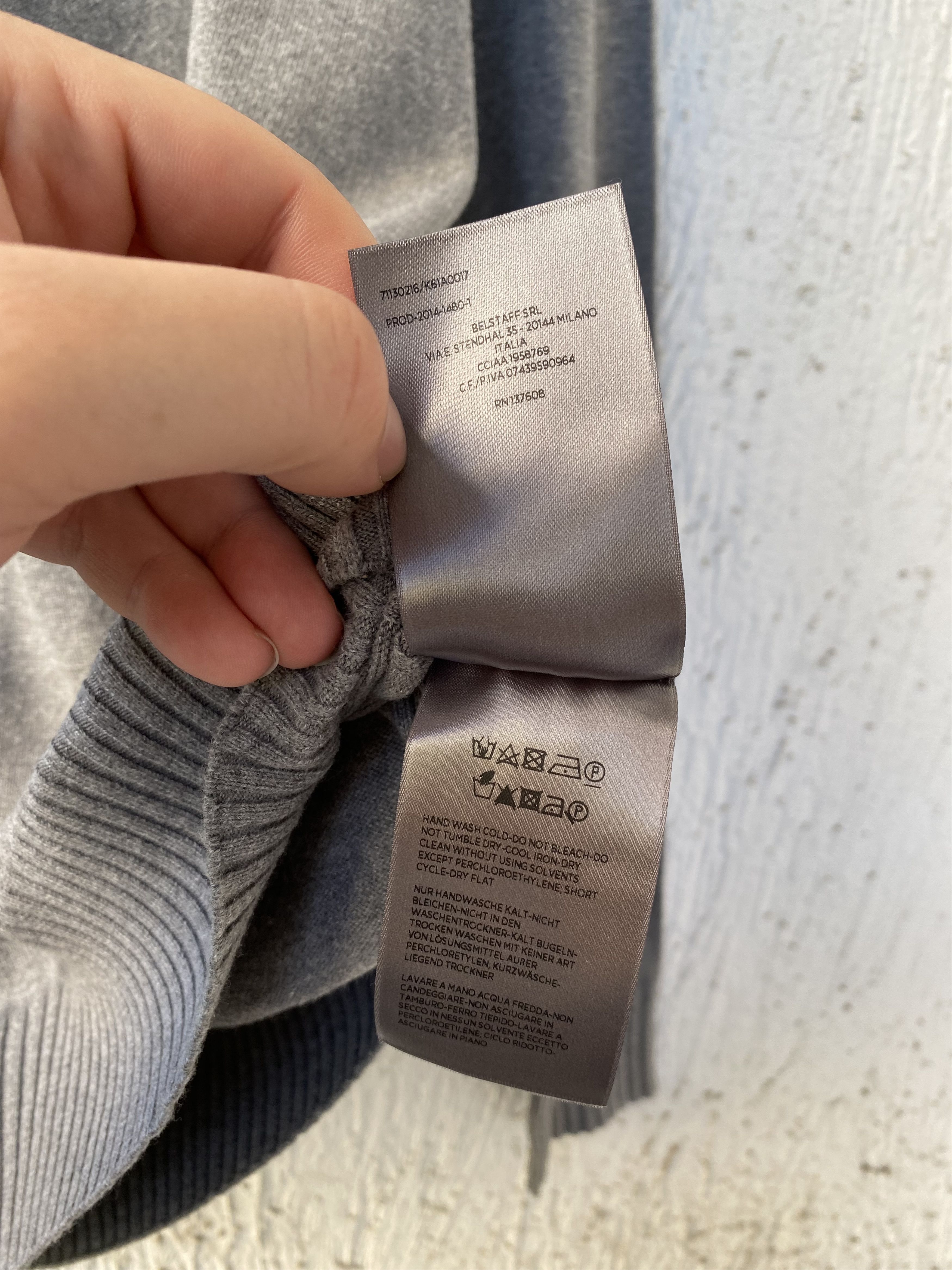 Belstaff 'Ridgewell' Cotton Crewneck Sweater Size US XL / EU 56 / 4 - 6 Thumbnail