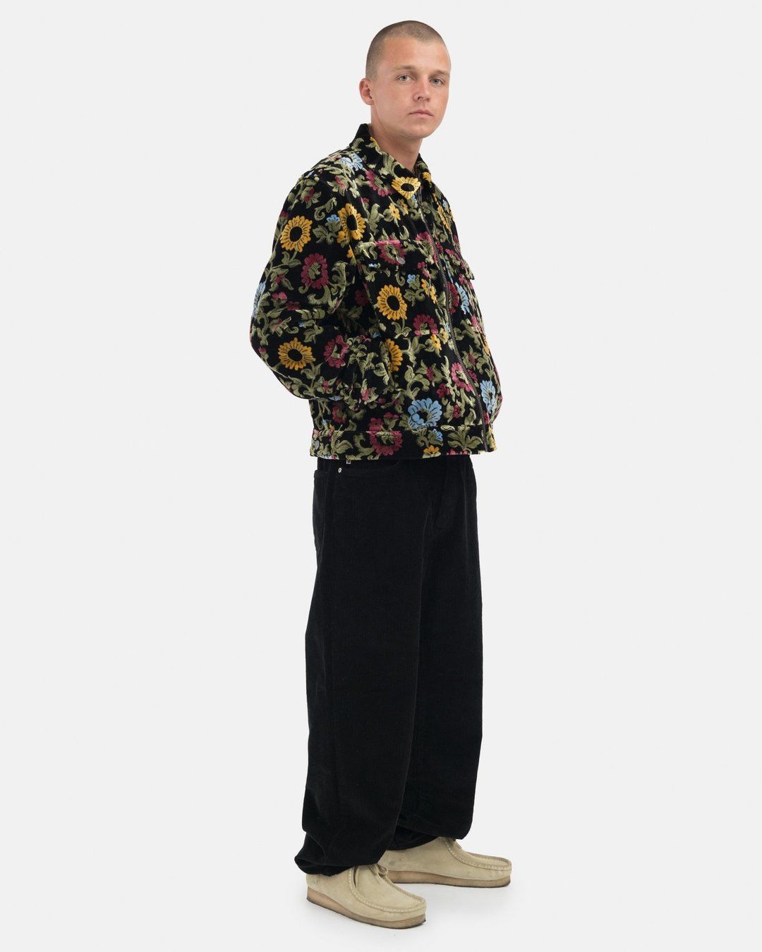 Stussy STUSSY FLORAL JACQUARD GARAGE JACKET | Grailed