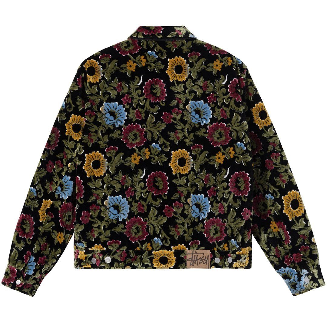 Stussy STUSSY FLORAL JACQUARD GARAGE JACKET | Grailed