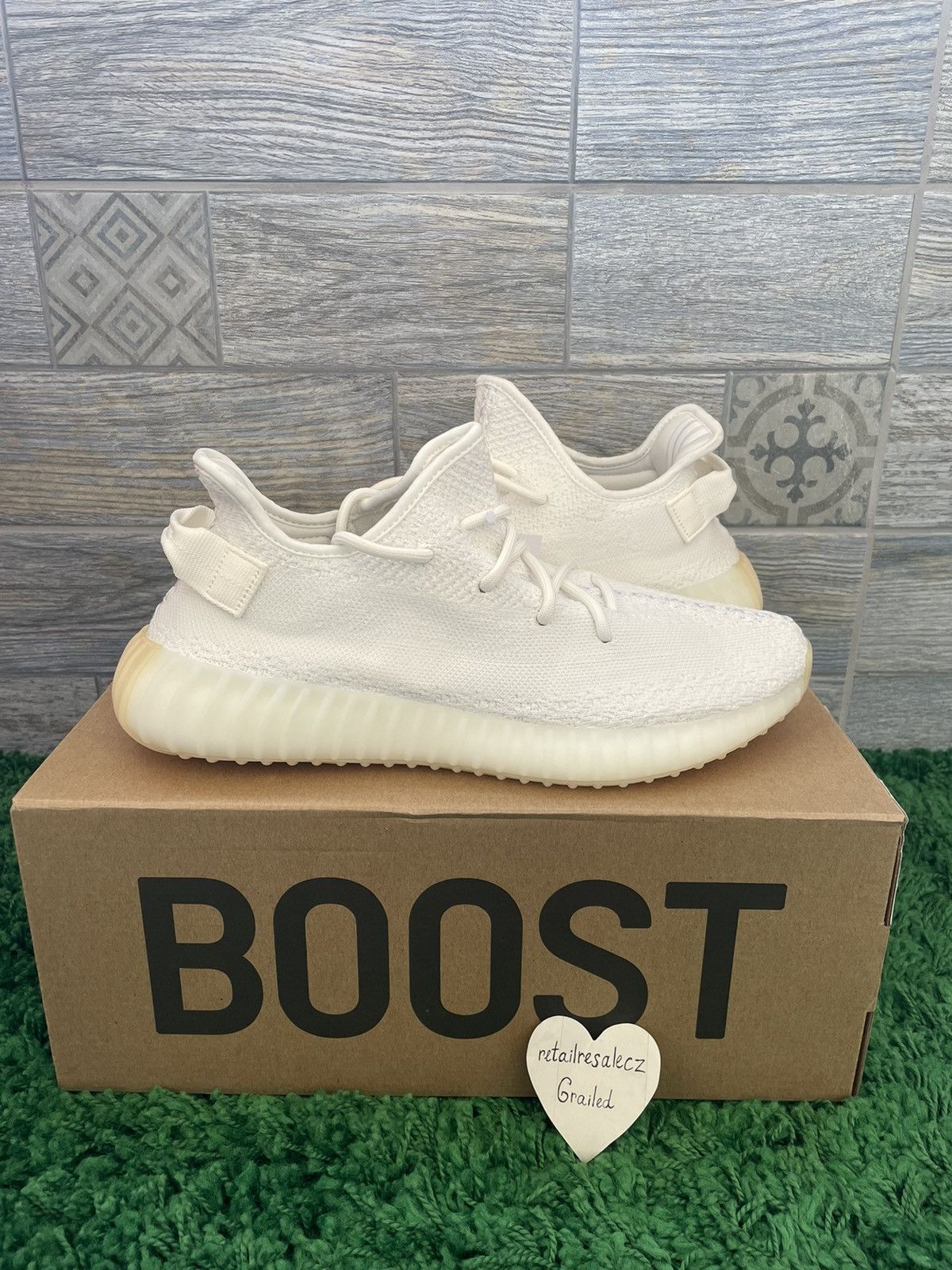 White cream supreme yeezy 350v2  Supreme shoes, Hype shoes, Yeezy