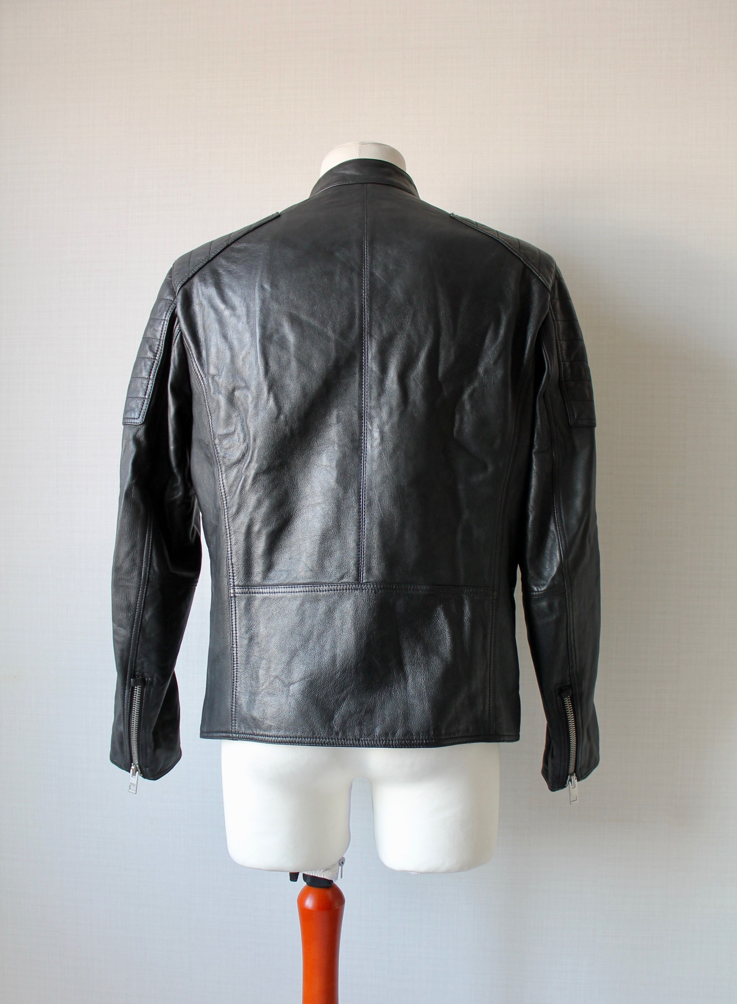 Hugo boss jaysee leather jacket best sale