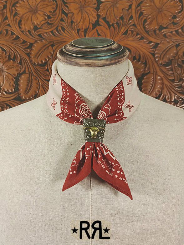 RRL Ralph Lauren Dead Stock Jeans Printed Bandana Scarf handkerchief Unisex Size ONE SIZE - 19 Thumbnail