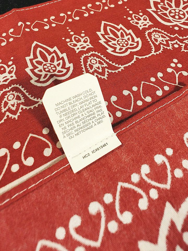 RRL Ralph Lauren Dead Stock Jeans Printed Bandana Scarf handkerchief Unisex Size ONE SIZE - 14 Thumbnail