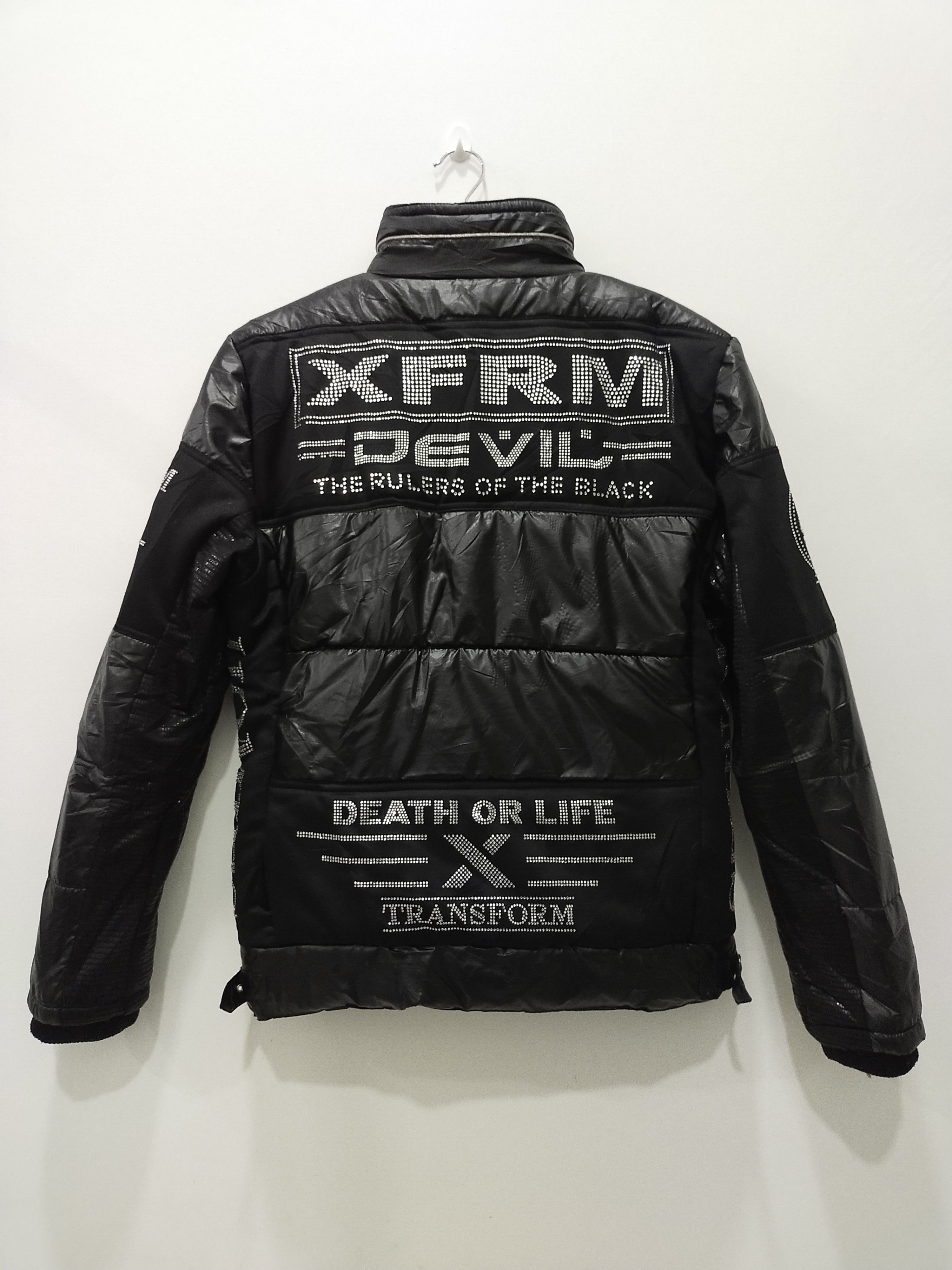 Japanese Brand × Streetwear Vintage XFRM DEVIL HOMMES Puffer Jacket Nice  Design | Grailed