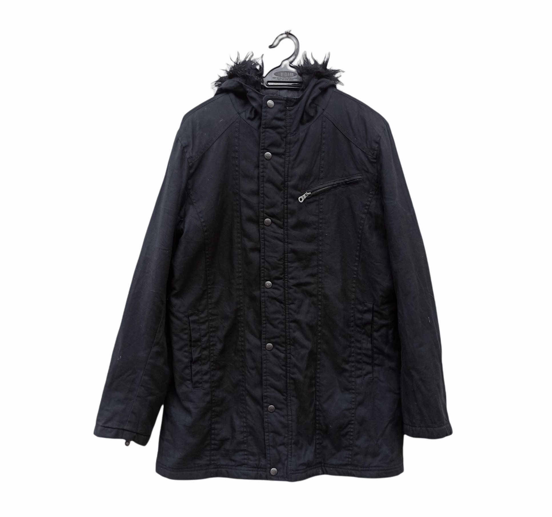 Vintage Vintage Von Dutch Parka With Fur Collar Jacket Size US L / EU 52-54 / 3 - 3 Thumbnail