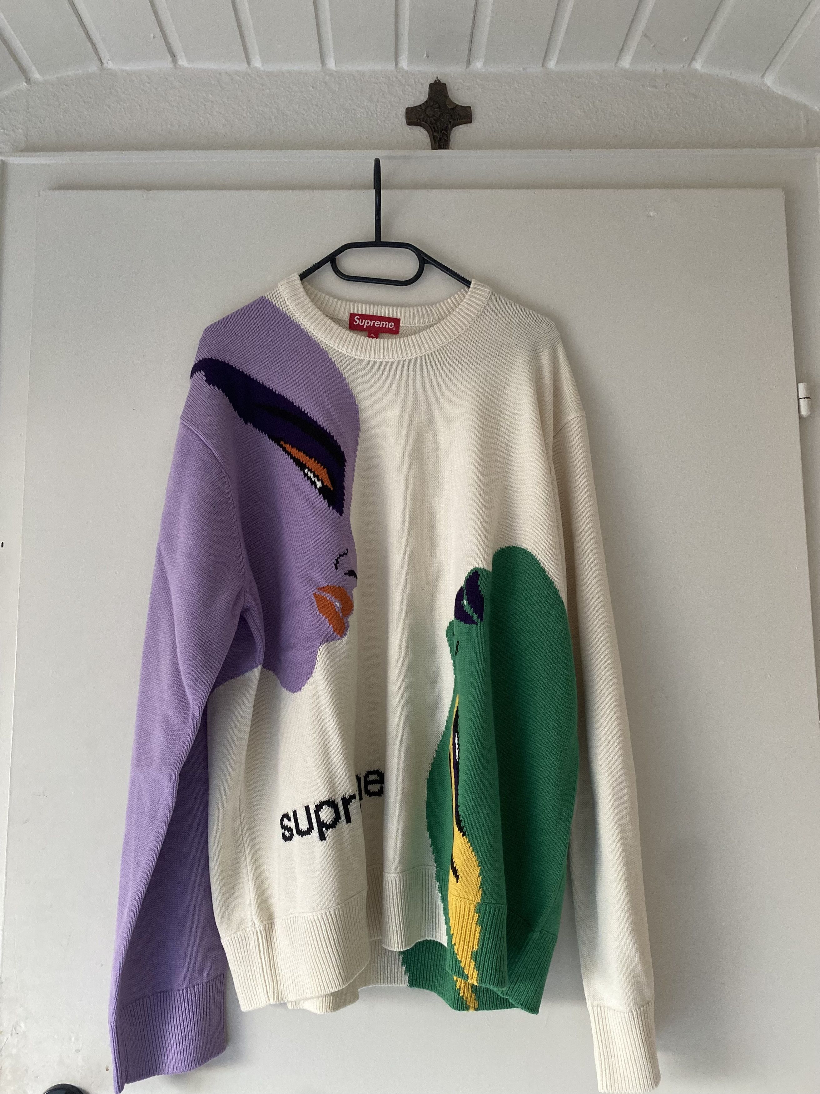 Supreme Supreme Faces Sweater | Grailed