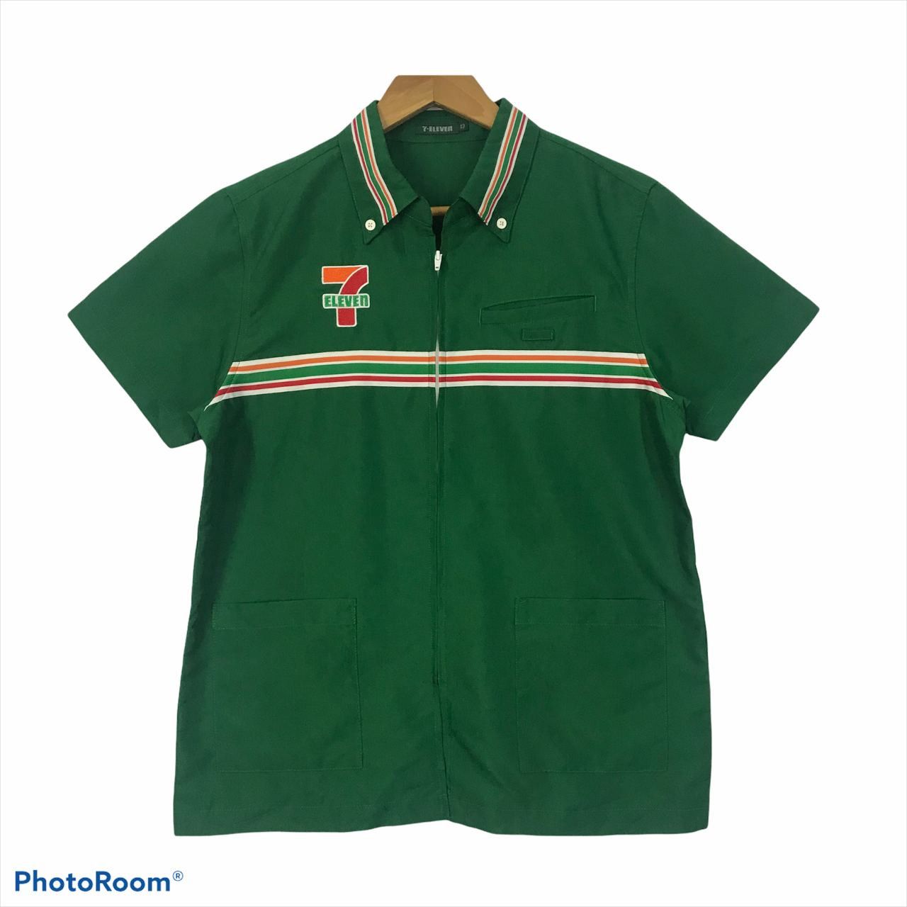 Japanese Brand 🔥 Vintage 90's 7 ELEVEN Embroidery Design Zipper Jacket Size US S / EU 44-46 / 1 - 1 Thumbnail