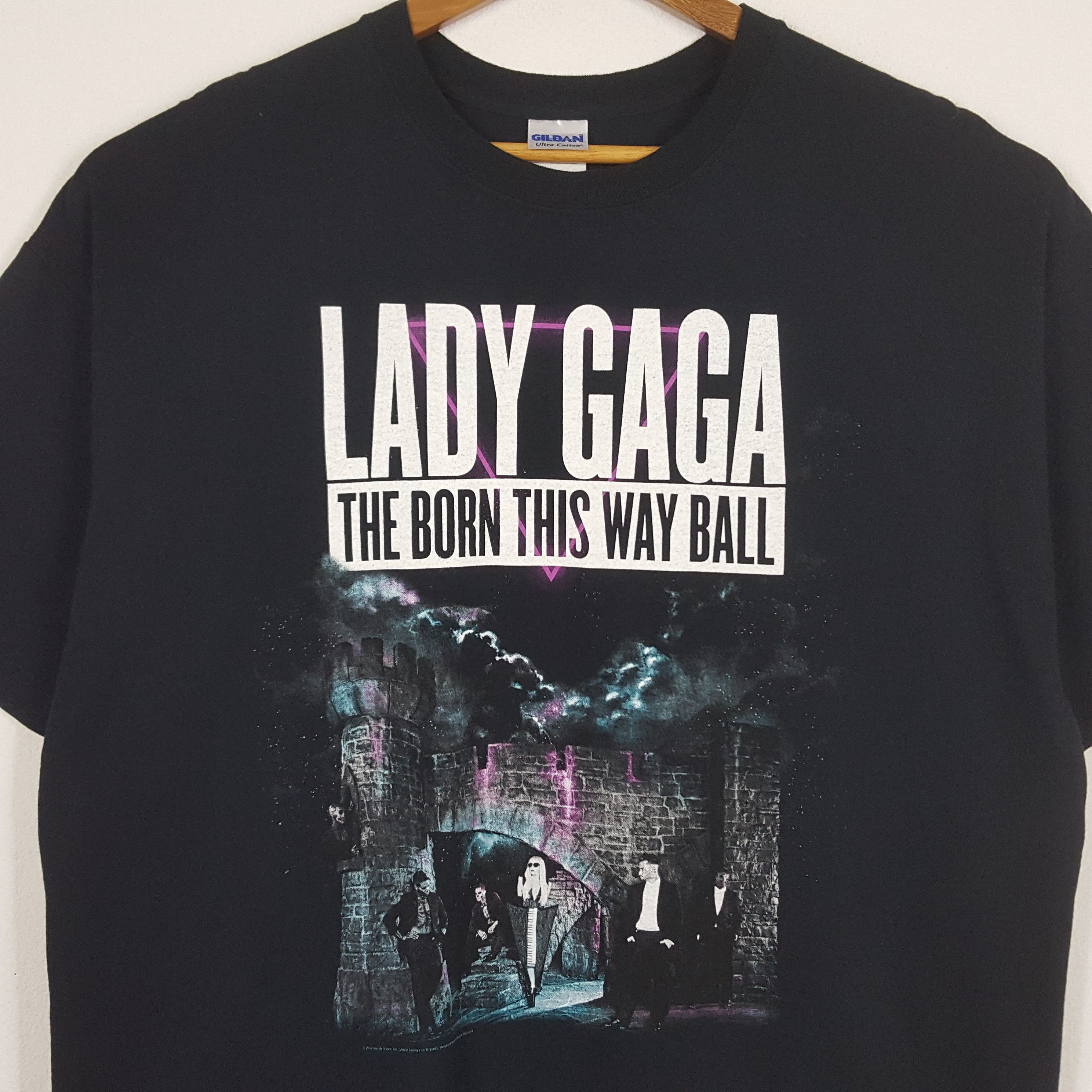 Band Tees × Vintage Vintage Lady Gaga American Singer Tour t-shirt Size US XL / EU 56 / 4 - 2 Thumbnail
