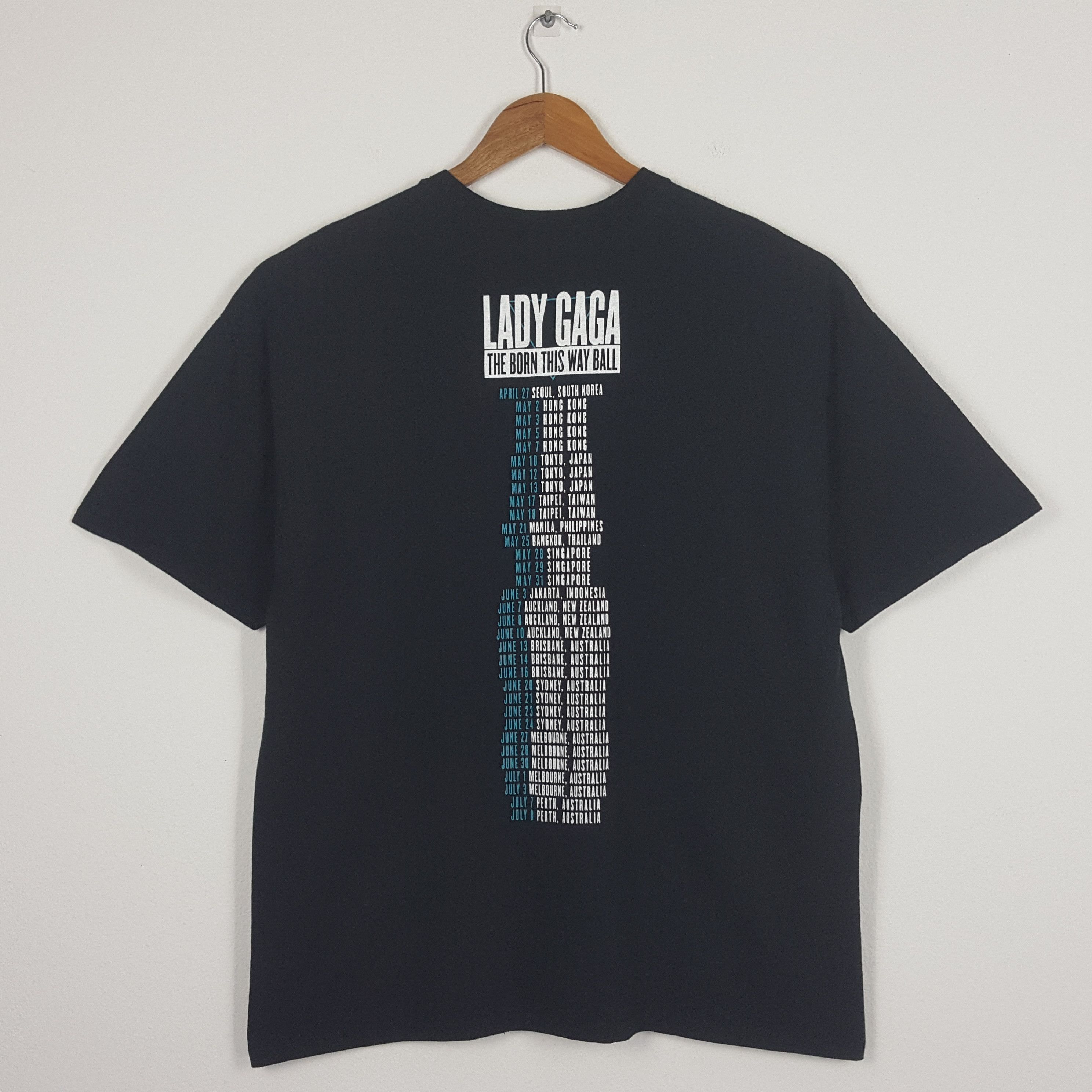 Band Tees × Vintage Vintage Lady Gaga American Singer Tour t-shirt Size US XL / EU 56 / 4 - 3 Thumbnail