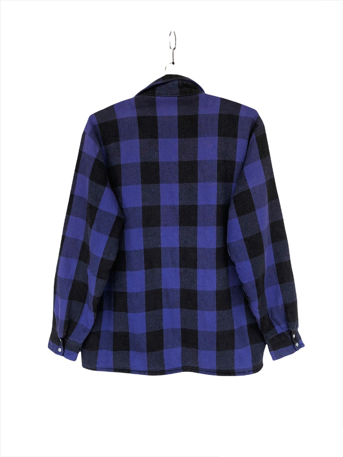 Vintage 1980s Saddle King Quilt Lining Western Flannel Shirt Size US L / EU 52-54 / 3 - 4 Thumbnail