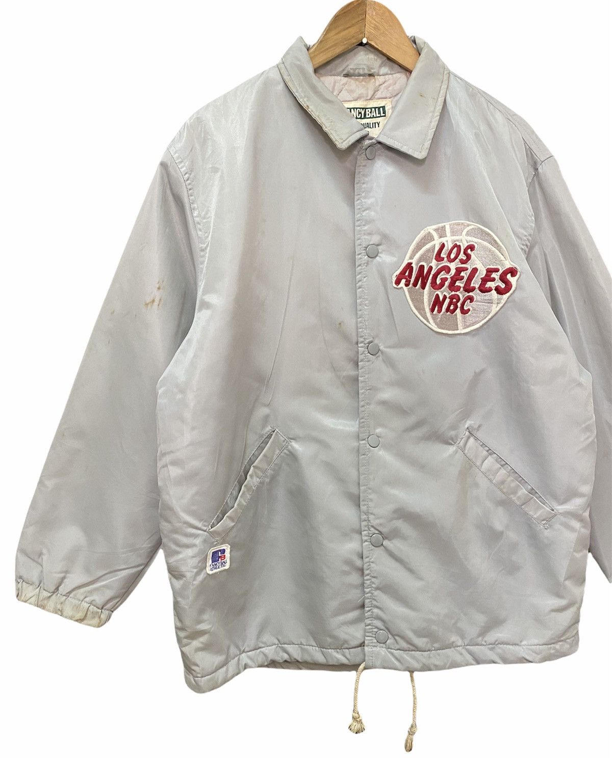NBA 🔥NEED GONE🏀LOS ANGELES NBC VINTAGE COACH JACKET Size US L / EU 52-54 / 3 - 5 Thumbnail