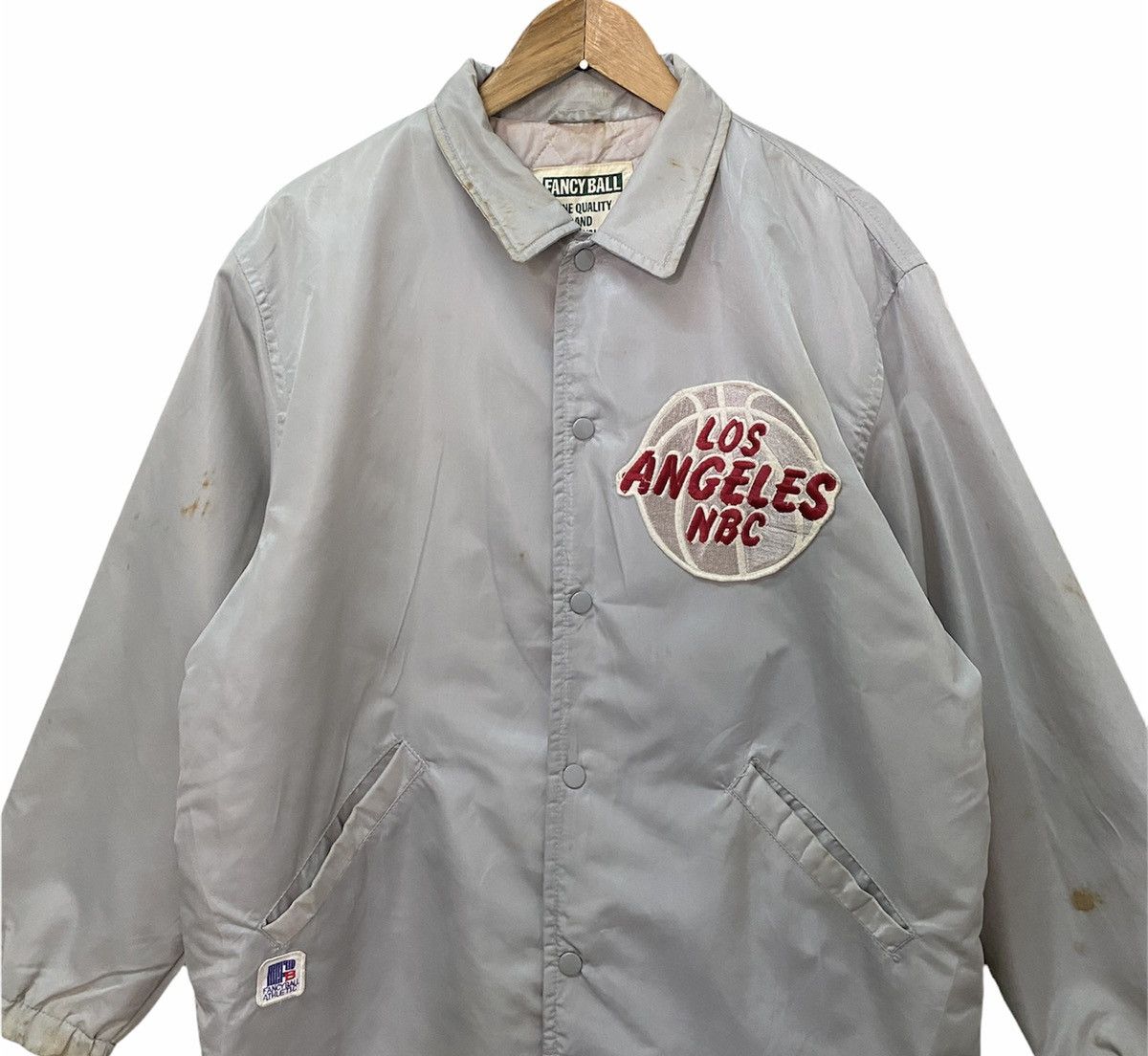 NBA 🔥NEED GONE🏀LOS ANGELES NBC VINTAGE COACH JACKET Size US L / EU 52-54 / 3 - 3 Thumbnail