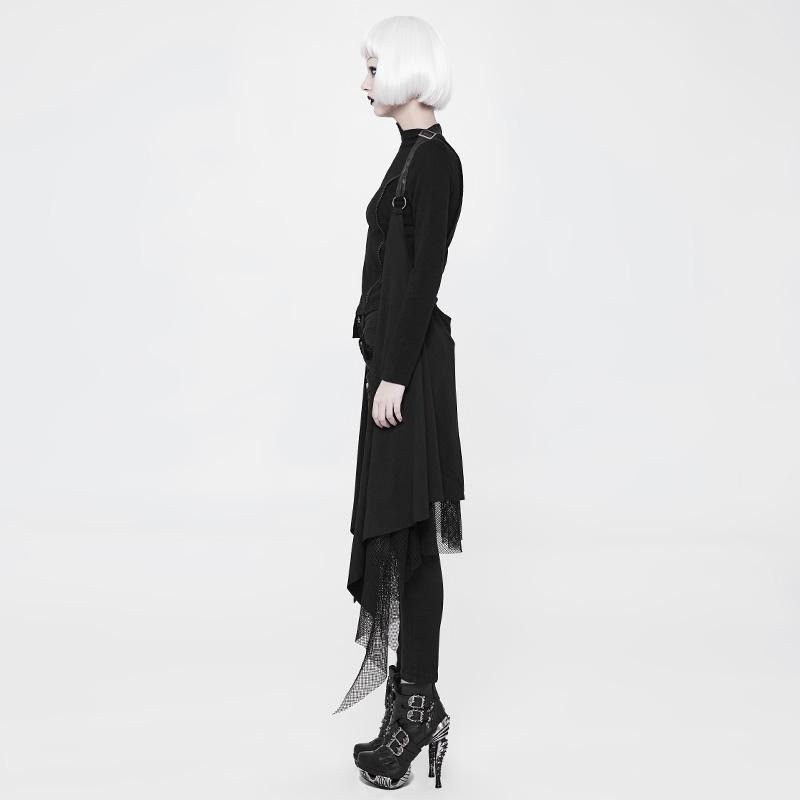 Other Punk Rave Black Long Layered Goth Shrug | Grailed