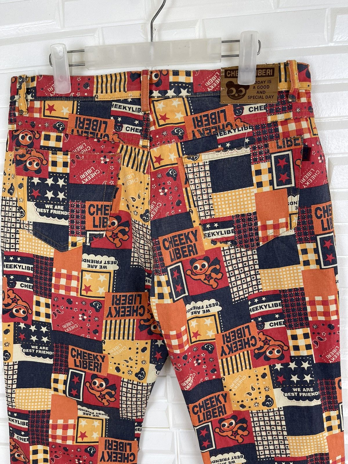 Japanese Brand Nice Overprint Cheeky Liberi Pants Size US 31 - 5 Thumbnail