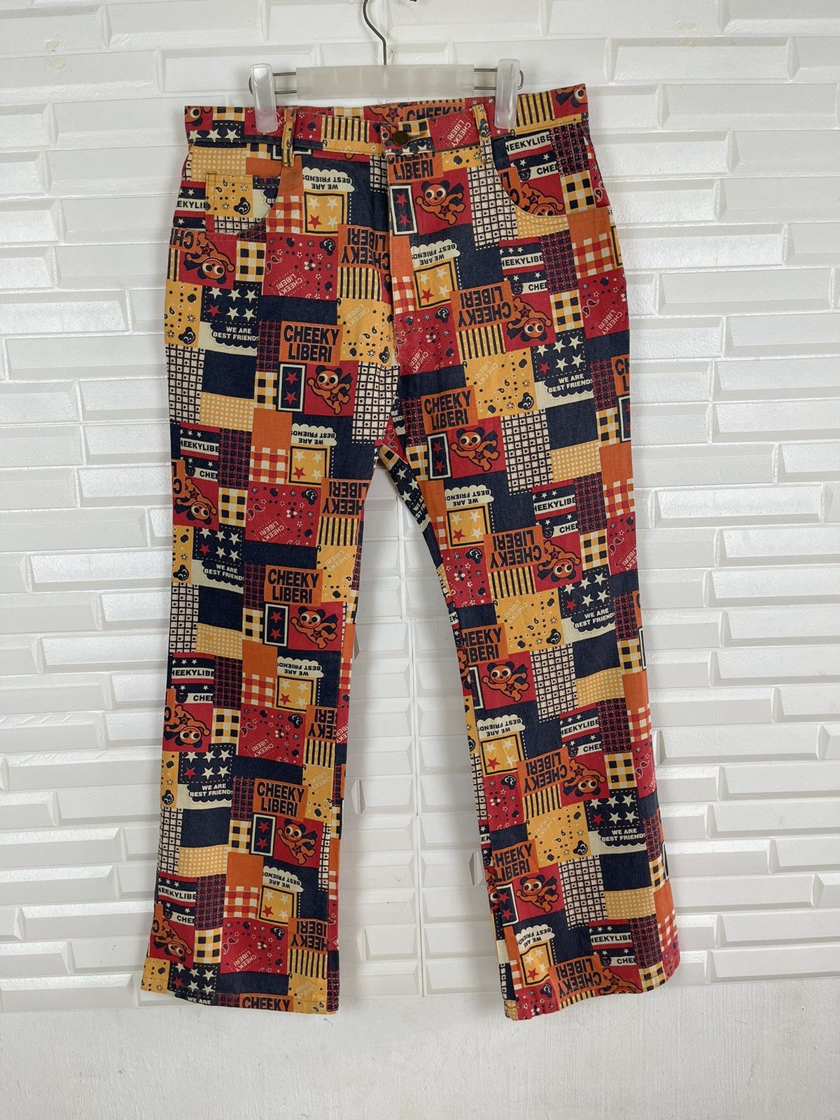 Japanese Brand Nice Overprint Cheeky Liberi Pants Size US 31 - 1 Thumbnail