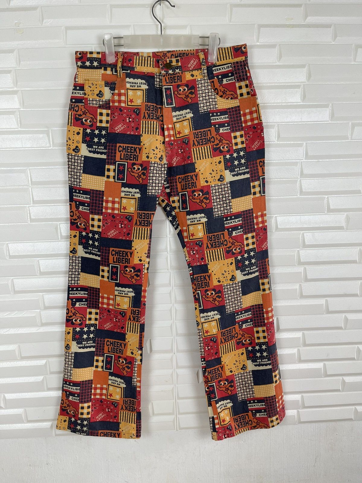 Japanese Brand Nice Overprint Cheeky Liberi Pants Size US 31 - 6 Thumbnail