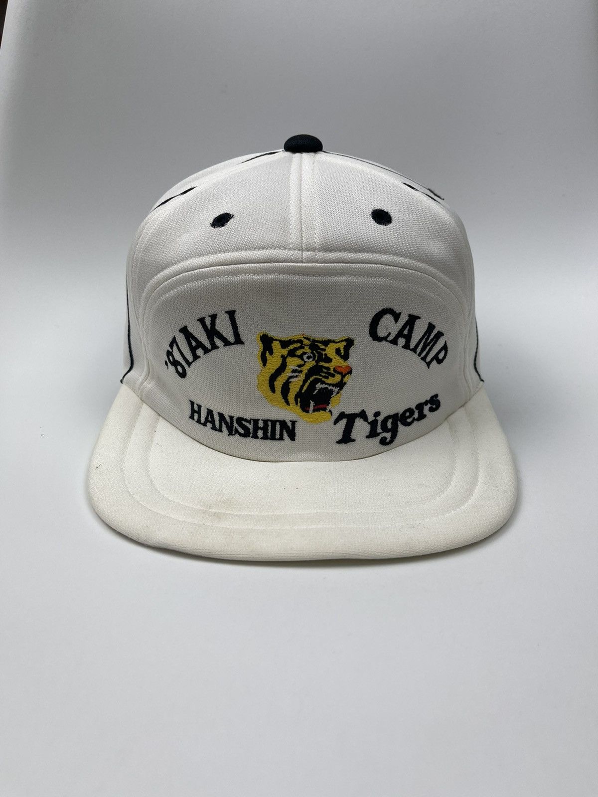 Vintage Vintage 1987 Aki Camp Hanshin Tigers hat Size ONE SIZE - 1 Thumbnail