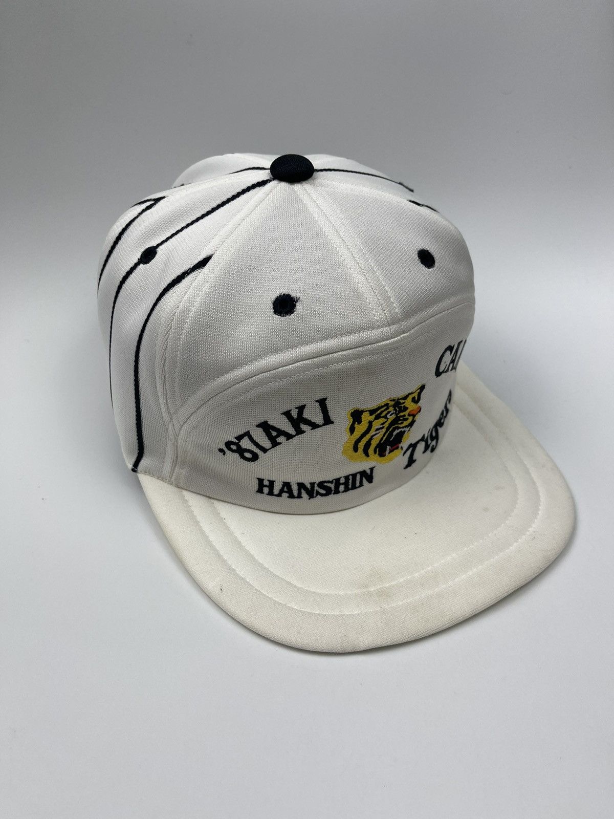 Vintage Vintage 1987 Aki Camp Hanshin Tigers hat Size ONE SIZE - 3 Thumbnail