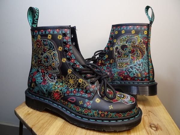 Dr. Martens Dr. Martens Day Of The Dead 1460 Skull Los Meurtos