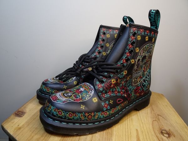 Dr. Martens Dr. Martens Day Of The Dead 1460 Skull Los Meurtos