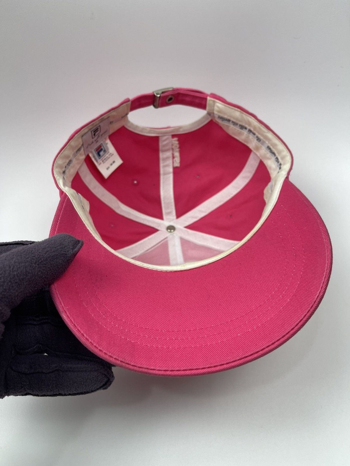 Japanese Brand Fila Moda Nella Vita Sportiva pink hat Size ONE SIZE - 9 Thumbnail