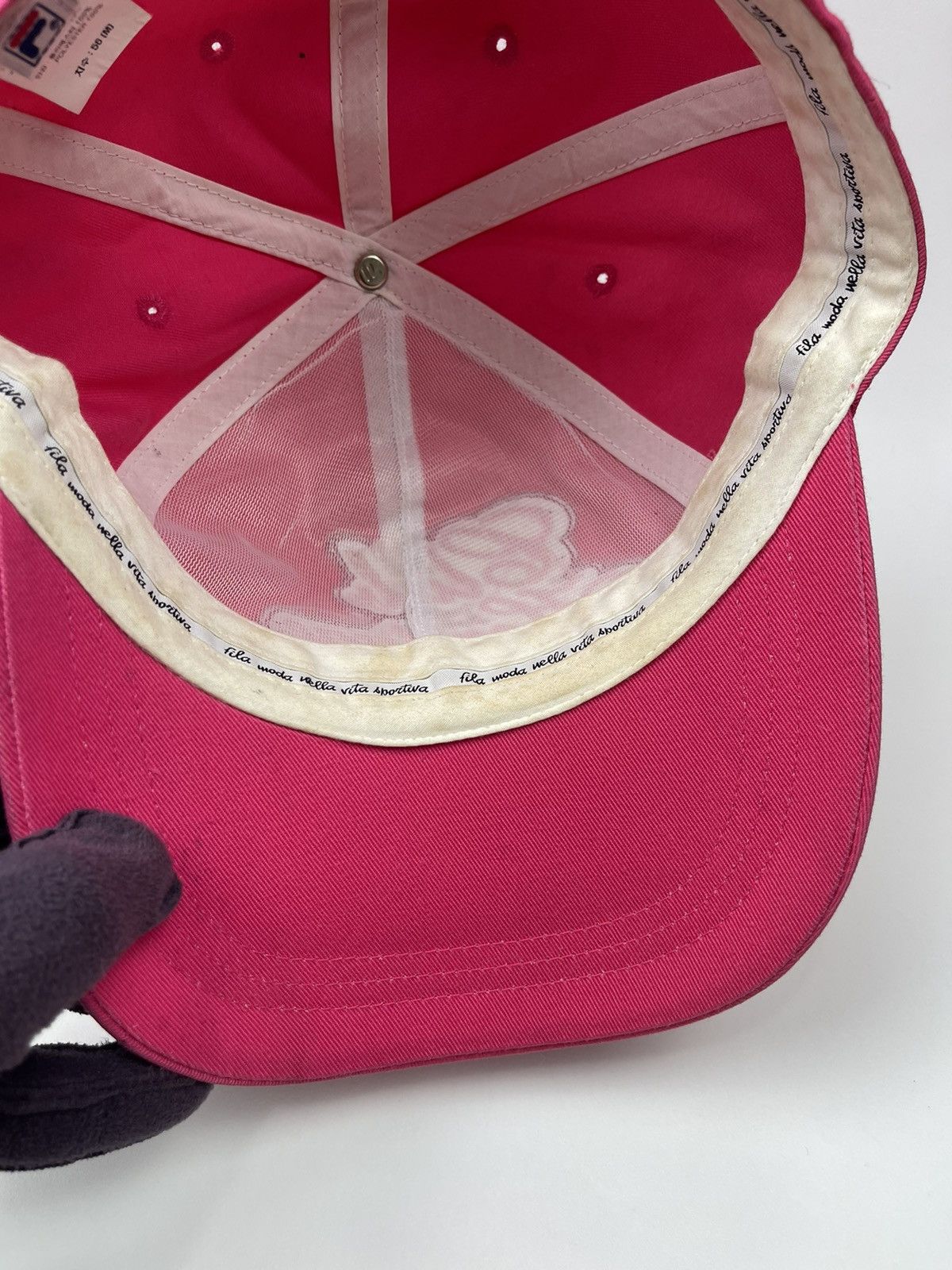 Japanese Brand Fila Moda Nella Vita Sportiva pink hat Size ONE SIZE - 10 Thumbnail