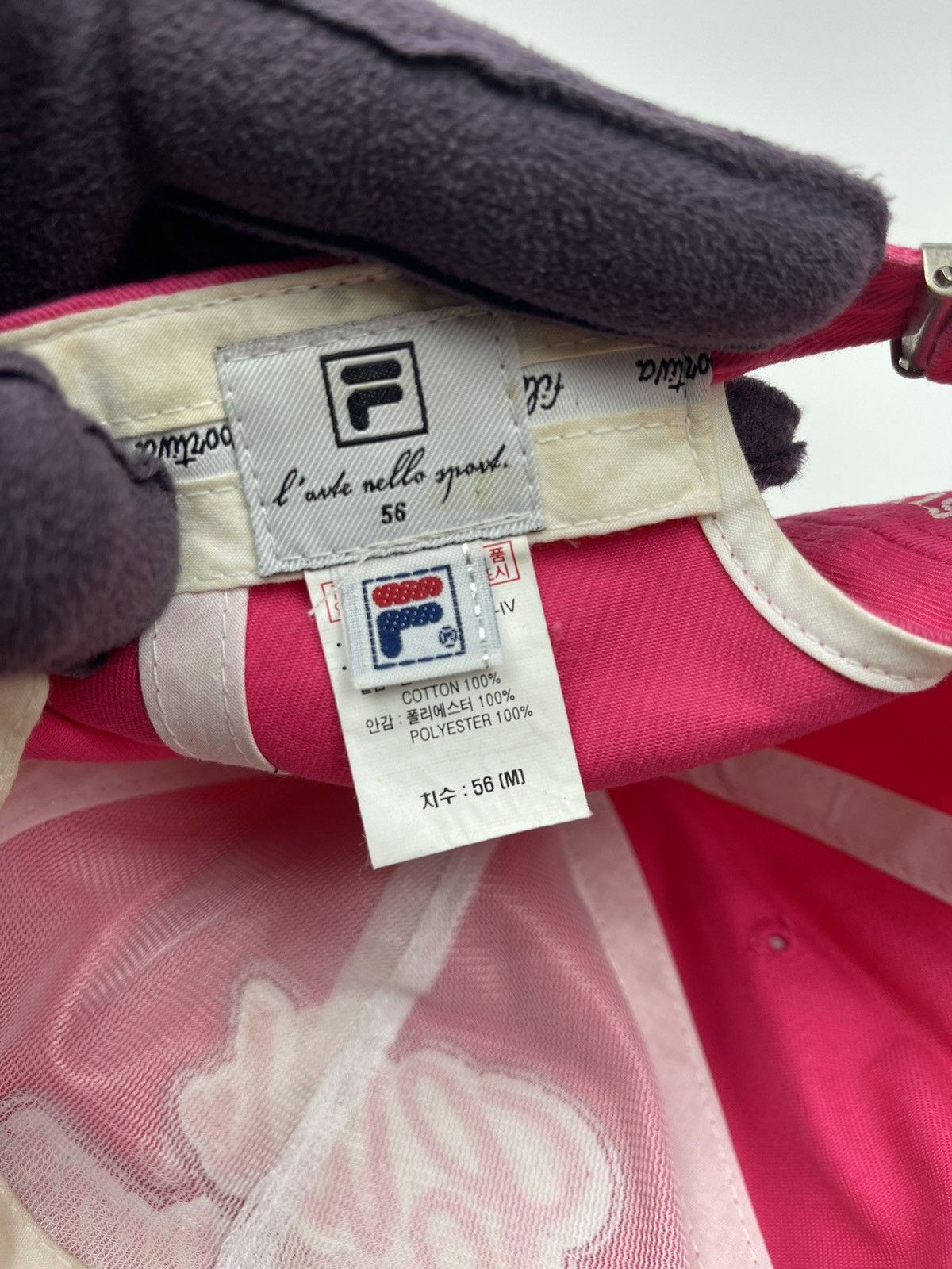 Japanese Brand Fila Moda Nella Vita Sportiva pink hat Size ONE SIZE - 14 Thumbnail