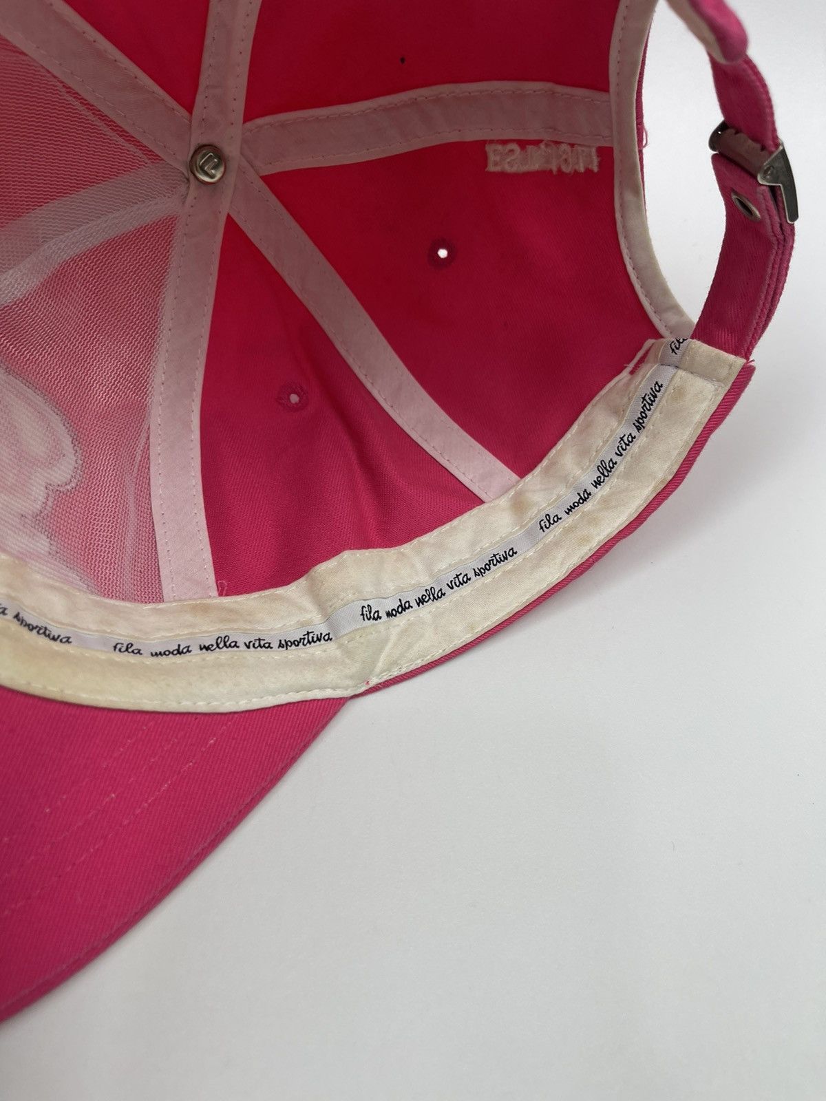 Japanese Brand Fila Moda Nella Vita Sportiva pink hat Size ONE SIZE - 11 Thumbnail