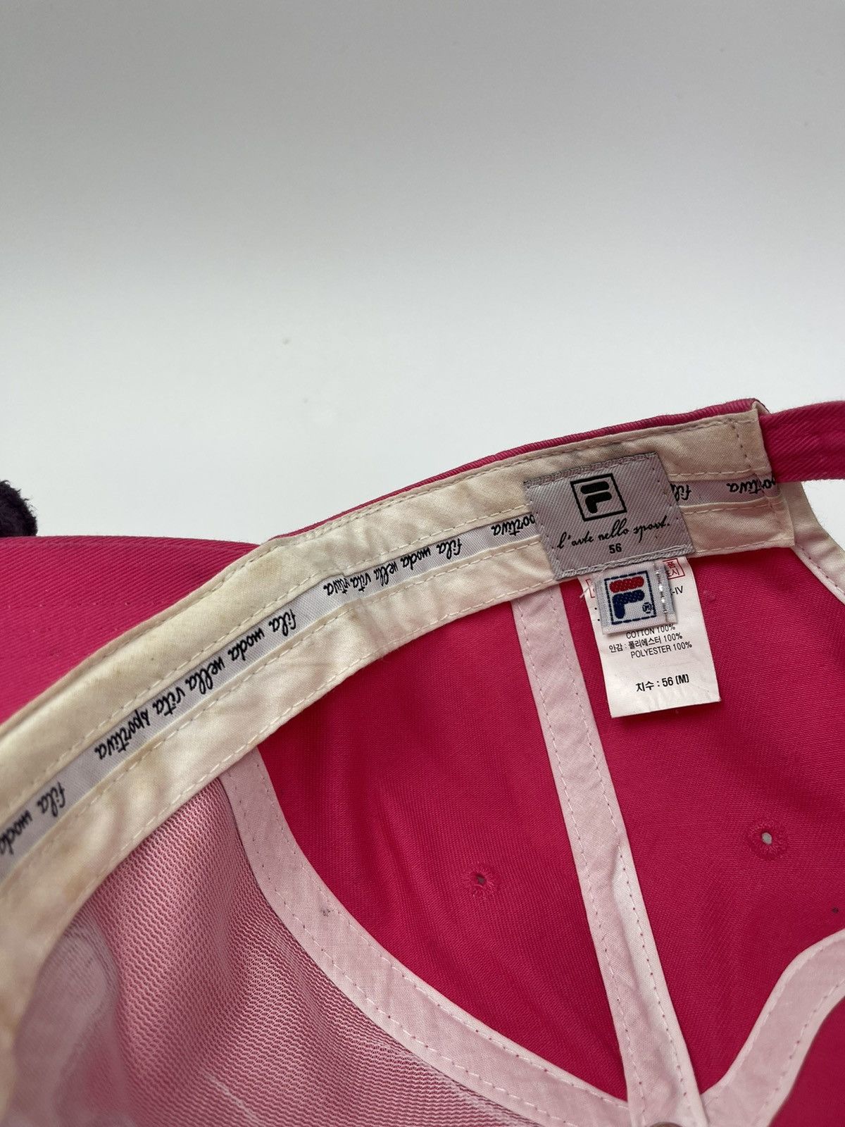 Japanese Brand Fila Moda Nella Vita Sportiva pink hat Size ONE SIZE - 12 Thumbnail