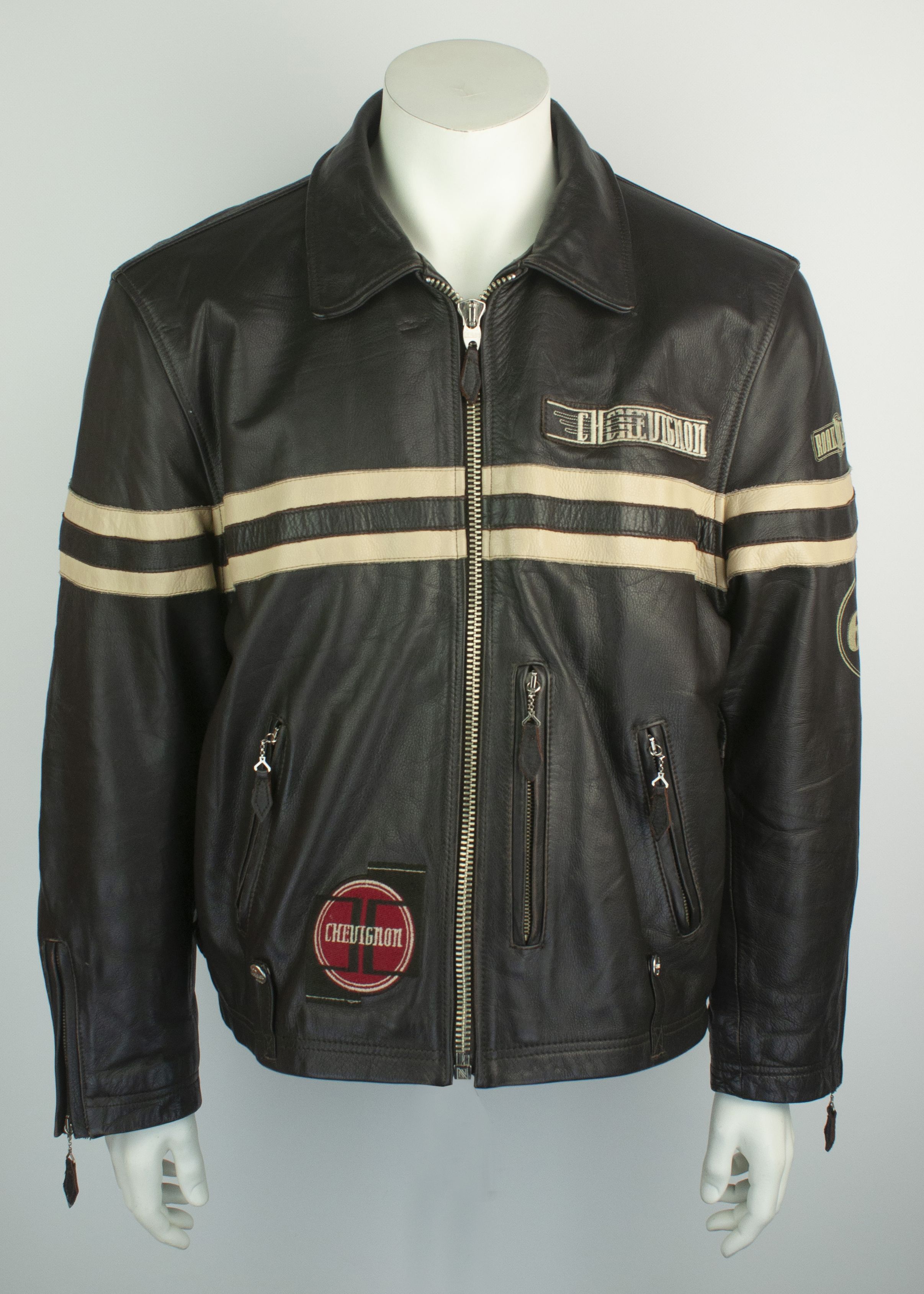 Chevignon Chevignon Roadmaster Motorcycle Highwayman Leather Jacket ...