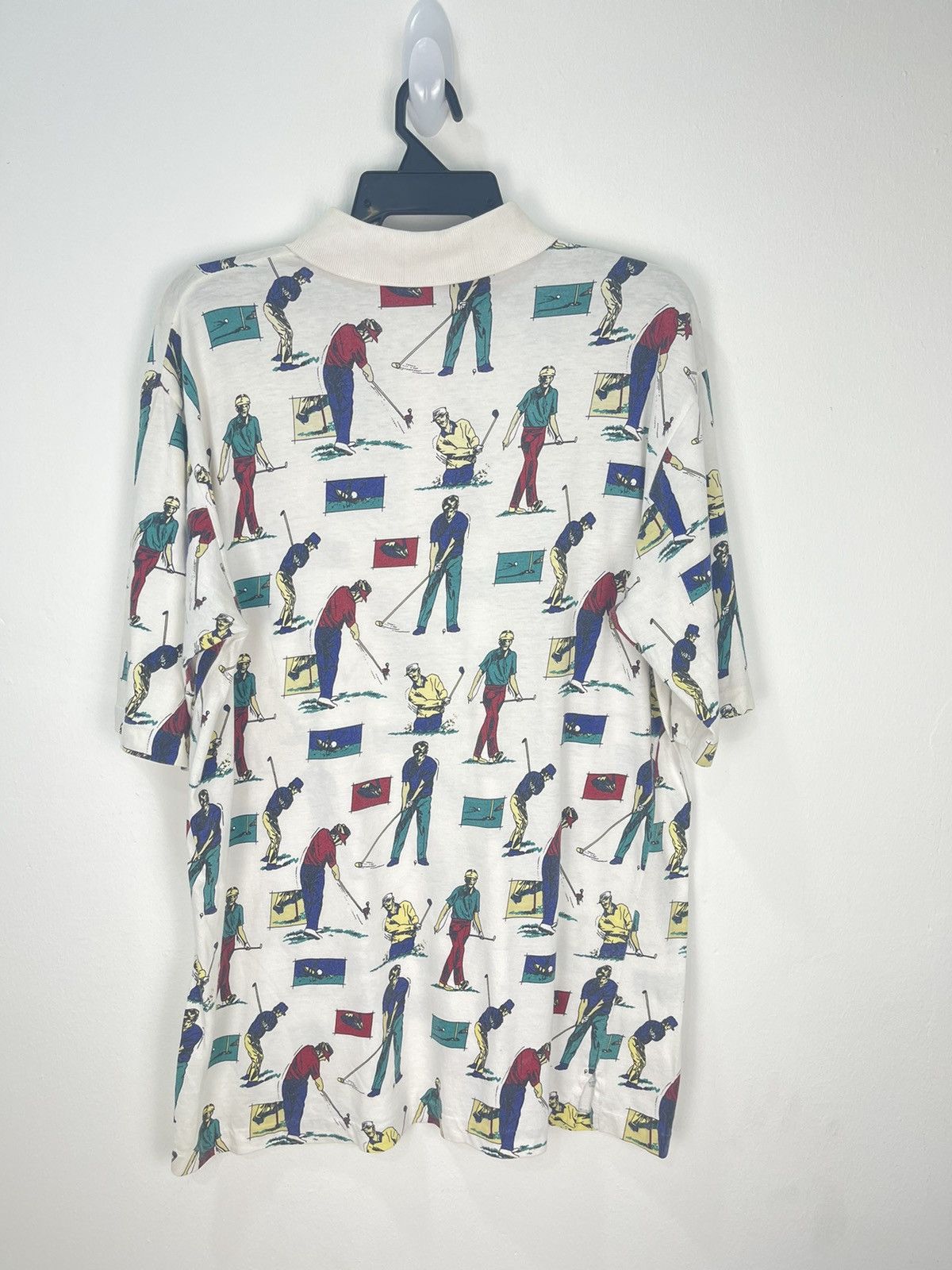 John Ashford VINTAGE FULL PRINT JOHN ASFORD GOLF COLLAR TSHIRT Size US XL / EU 56 / 4 - 2 Thumbnail