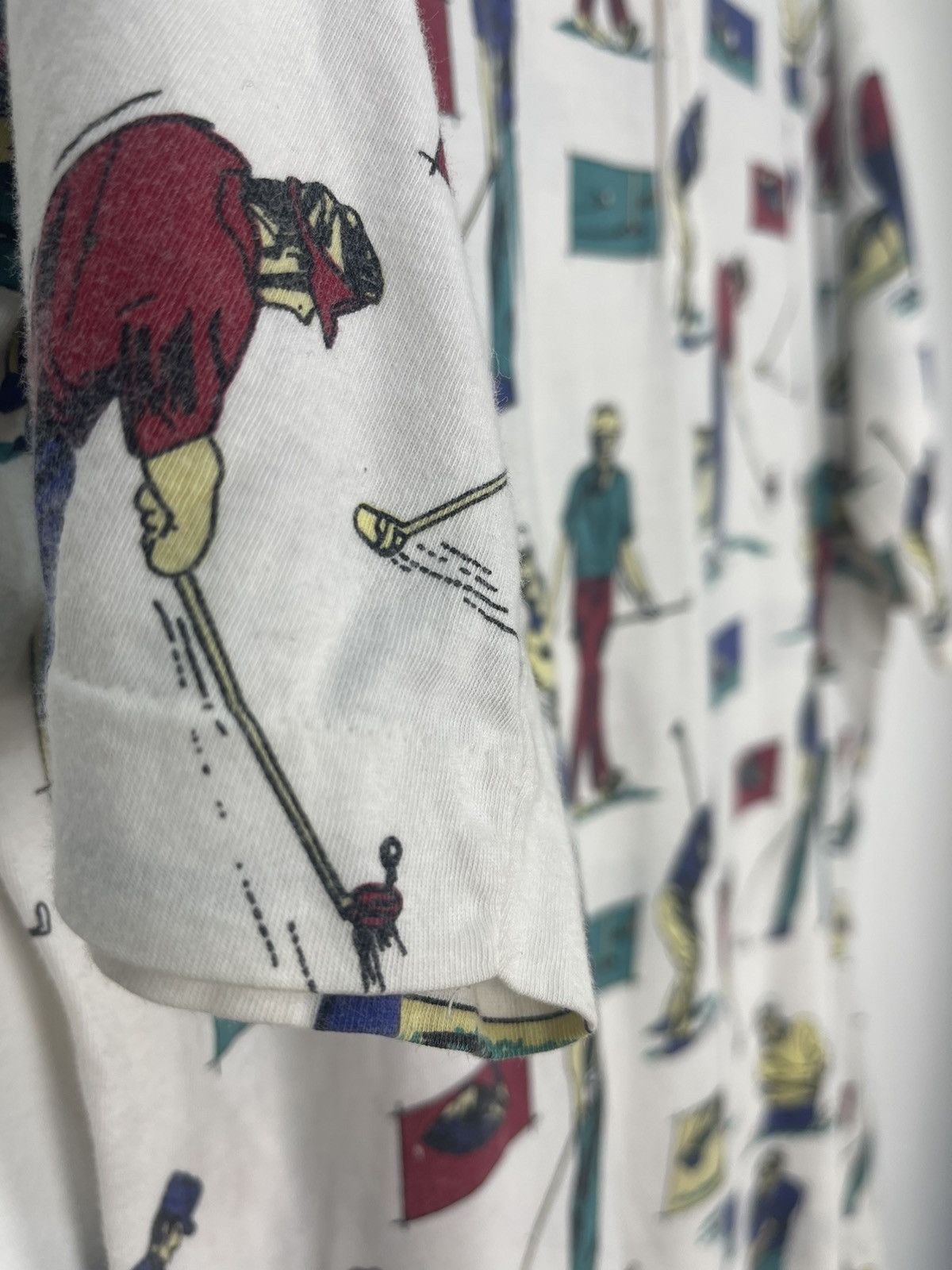 John Ashford VINTAGE FULL PRINT JOHN ASFORD GOLF COLLAR TSHIRT Size US XL / EU 56 / 4 - 4 Thumbnail